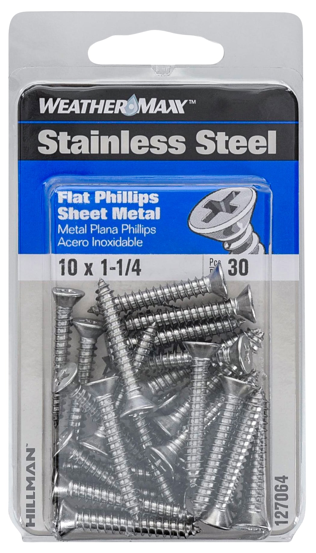 Hillman #10 x 1-1/4-in Phillips-Drive Sheet Metal Screws (30-Count) in the  Specialty Screws department at