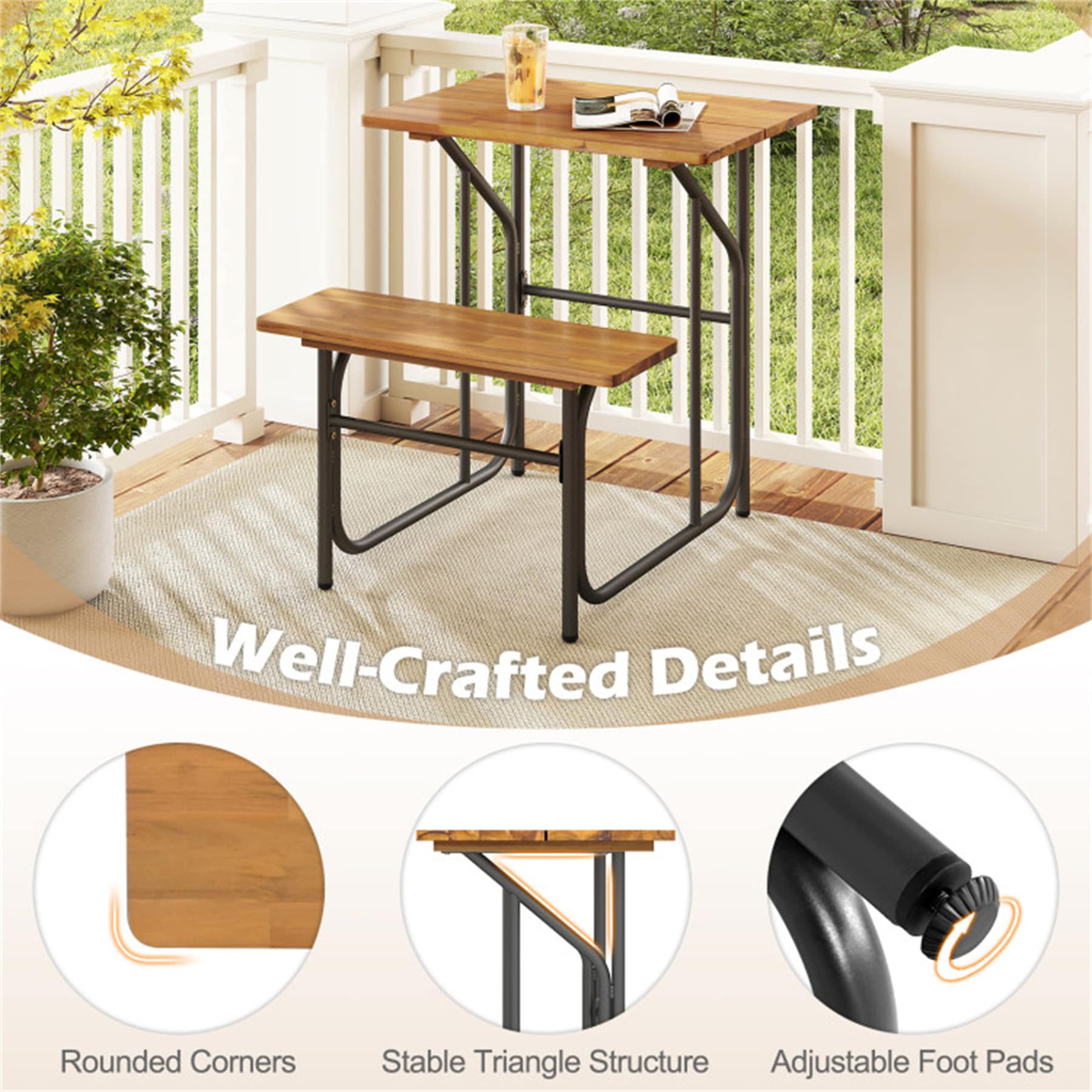 BABOOM BOM-HW74256-CO Picnic-Tables - View #7