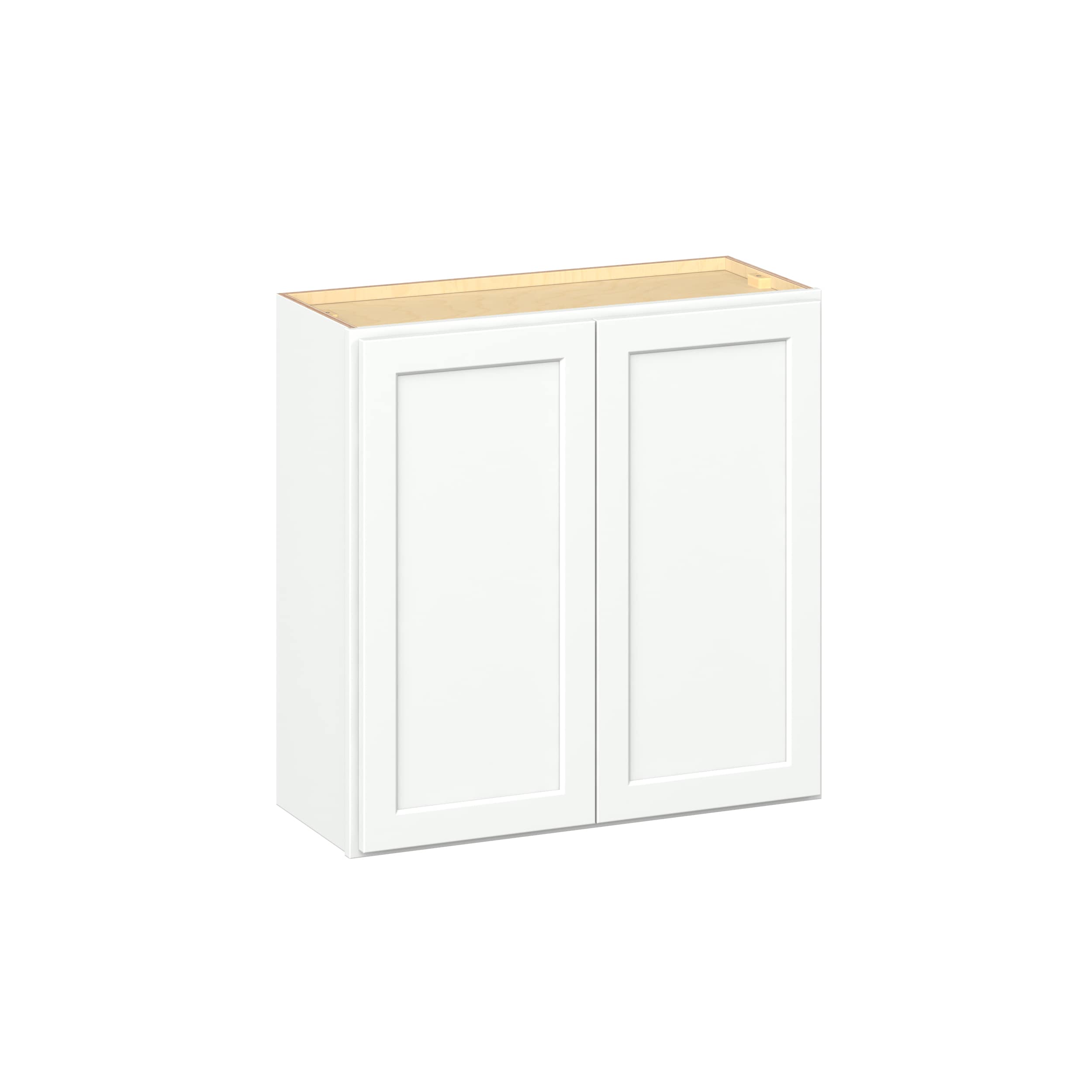 RELIABILT Parkstone II 30-in W x 30-in H x 13-in D Brilliant White Painted Wall Fully Assembled Plywood Cabinet Flat Panel Shaker