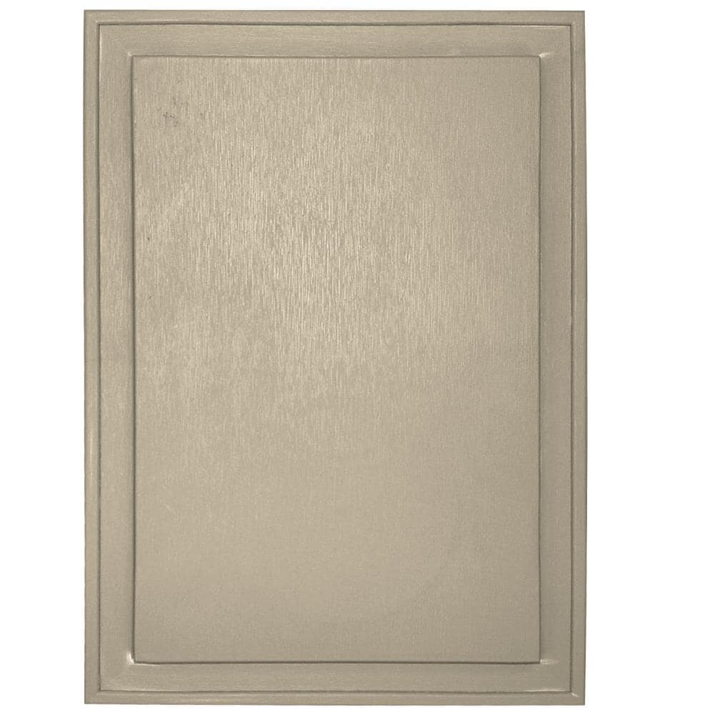 Builders Edge 130120009049 10-in x 14-in Almond Vinyl Universal Mounting Block