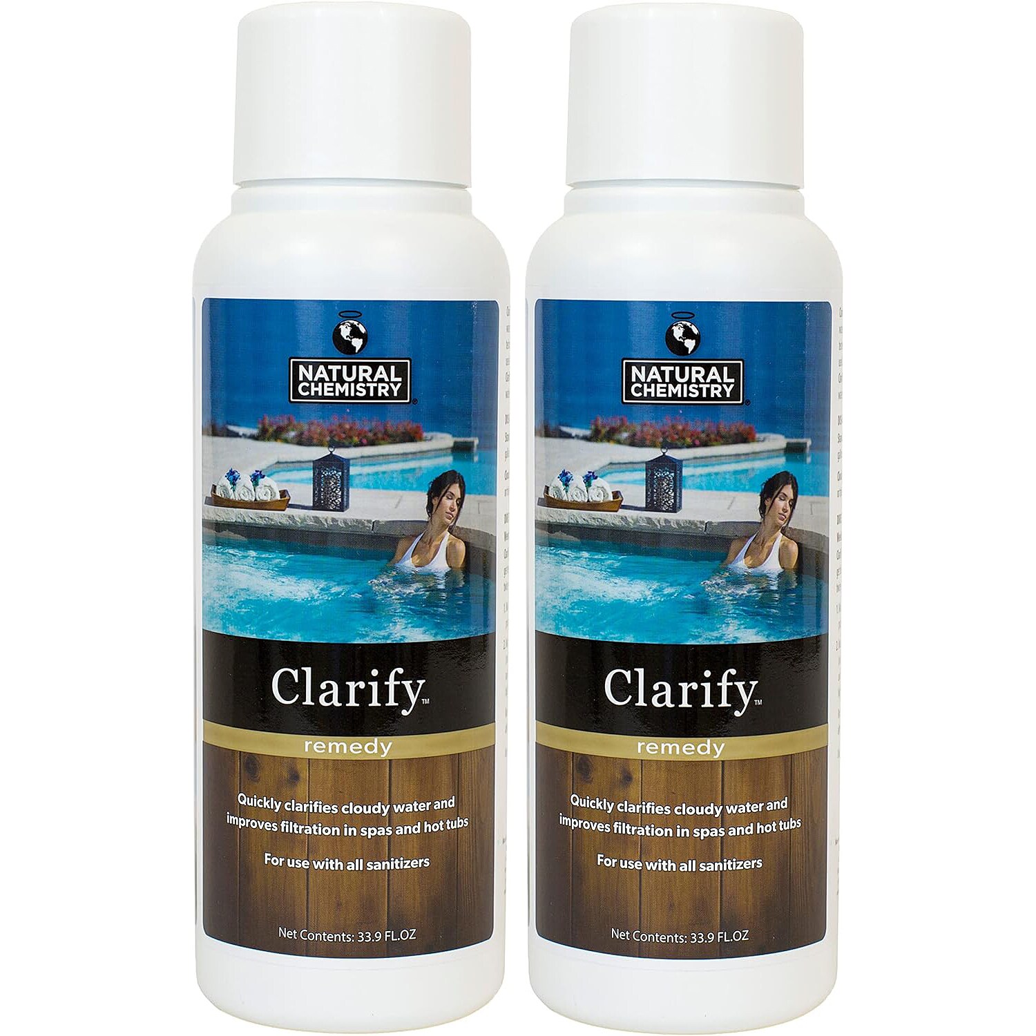 Natural Chemistry CLARIFY-32OZ-2PK 2 Piece count Spa Clarifier