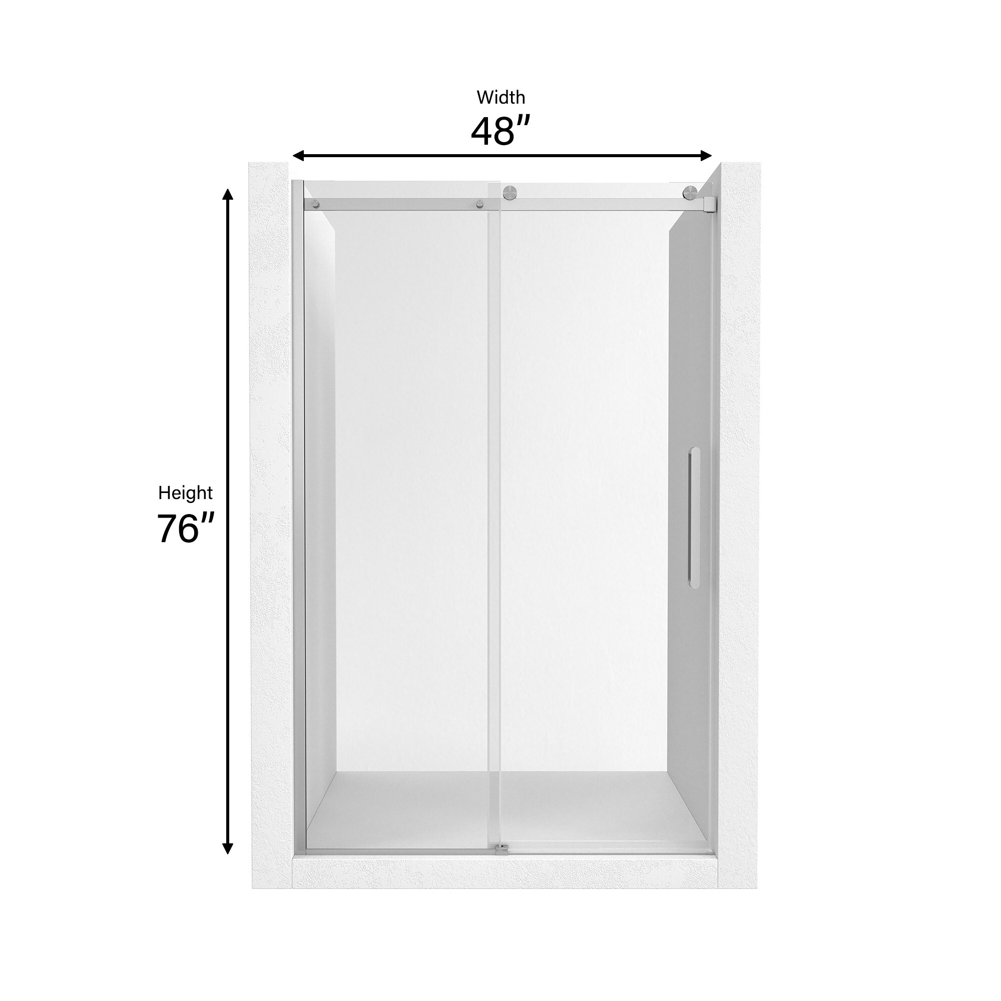 CASAINC CA-LBD7-4876BN Shower-Doors - View #3