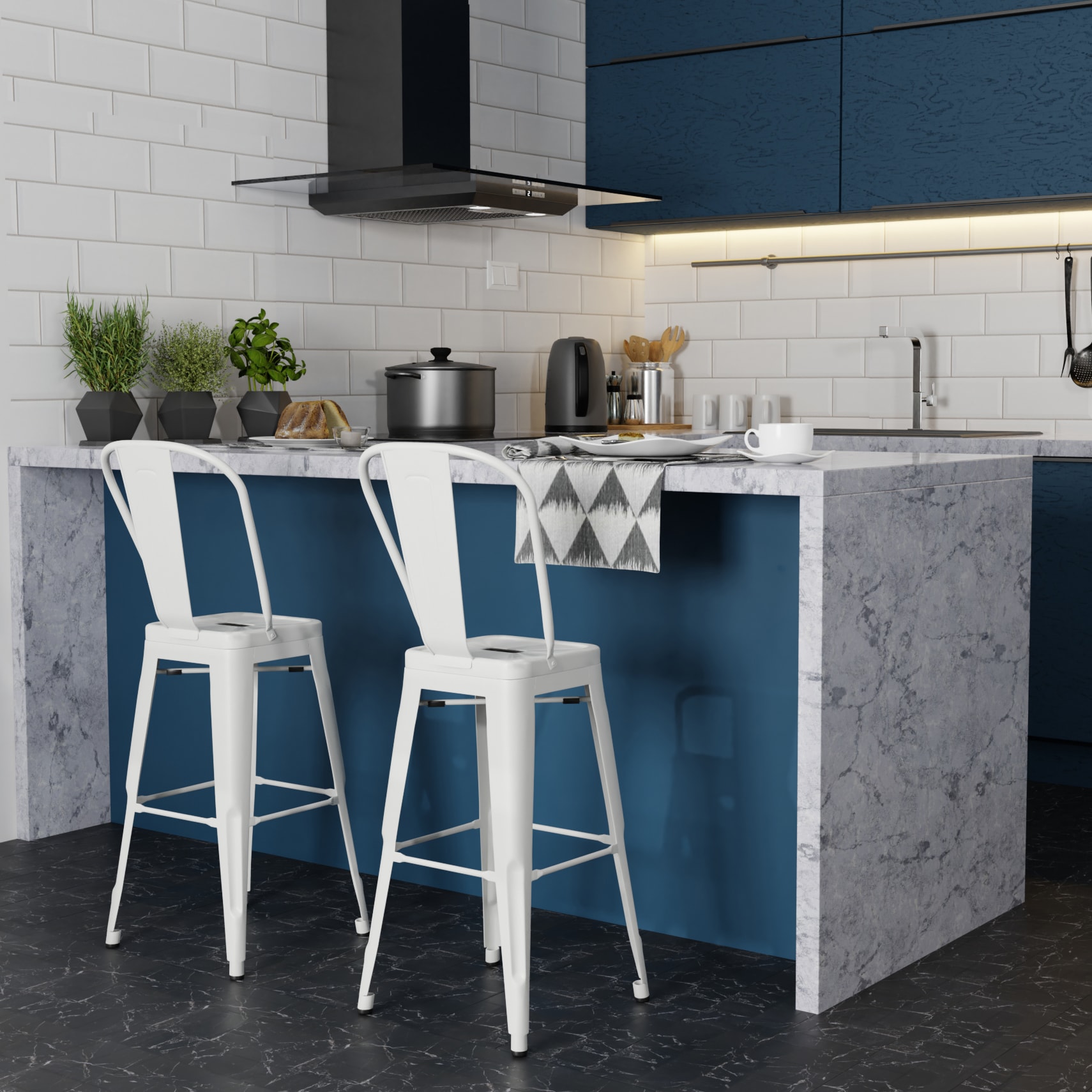 Simpli Home AXCFLECS24-WH stools - View #7