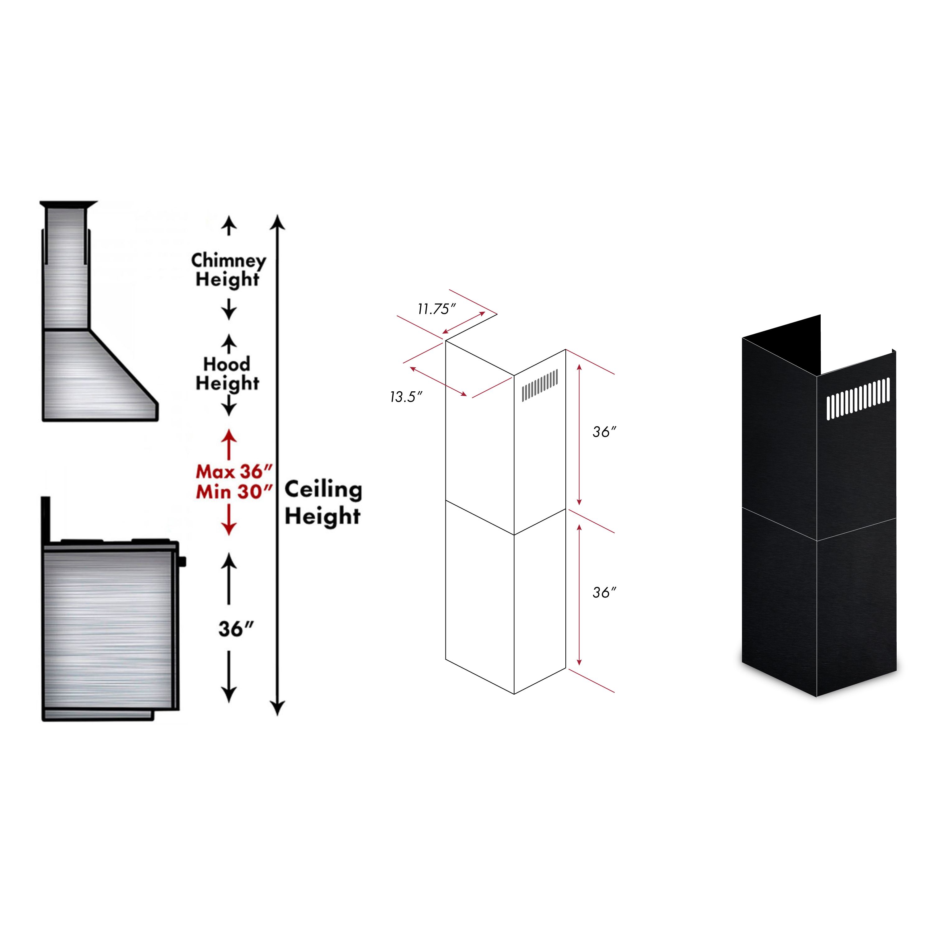 ZLINE KITCHEN & BATH 2PCEXT-BSKBN m000110 - View #2
