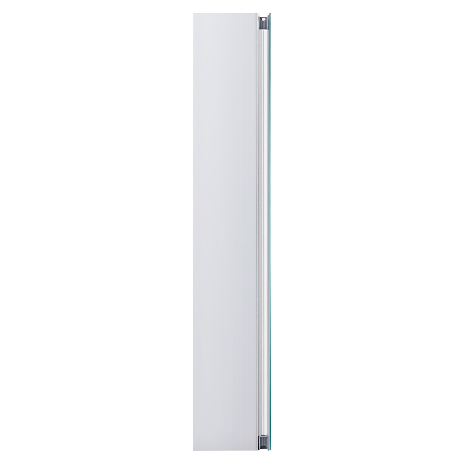 Allen + Roth 24.75-in x 30.25-in Surface Mount White Mirrored Rectangle Medicine Cabinet