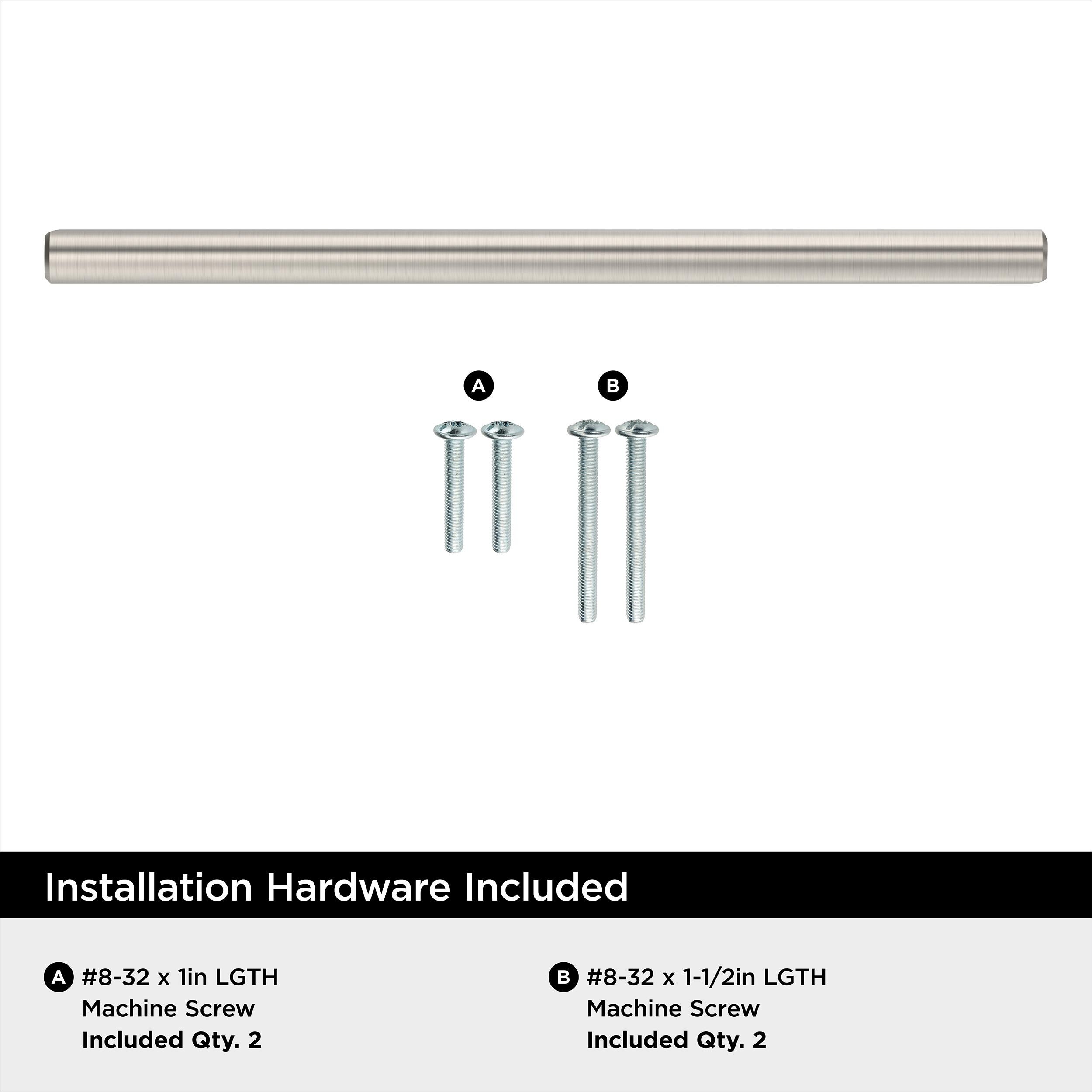Sterling Nickel 6-5/16 inch Modern Bar Cabinet Pull