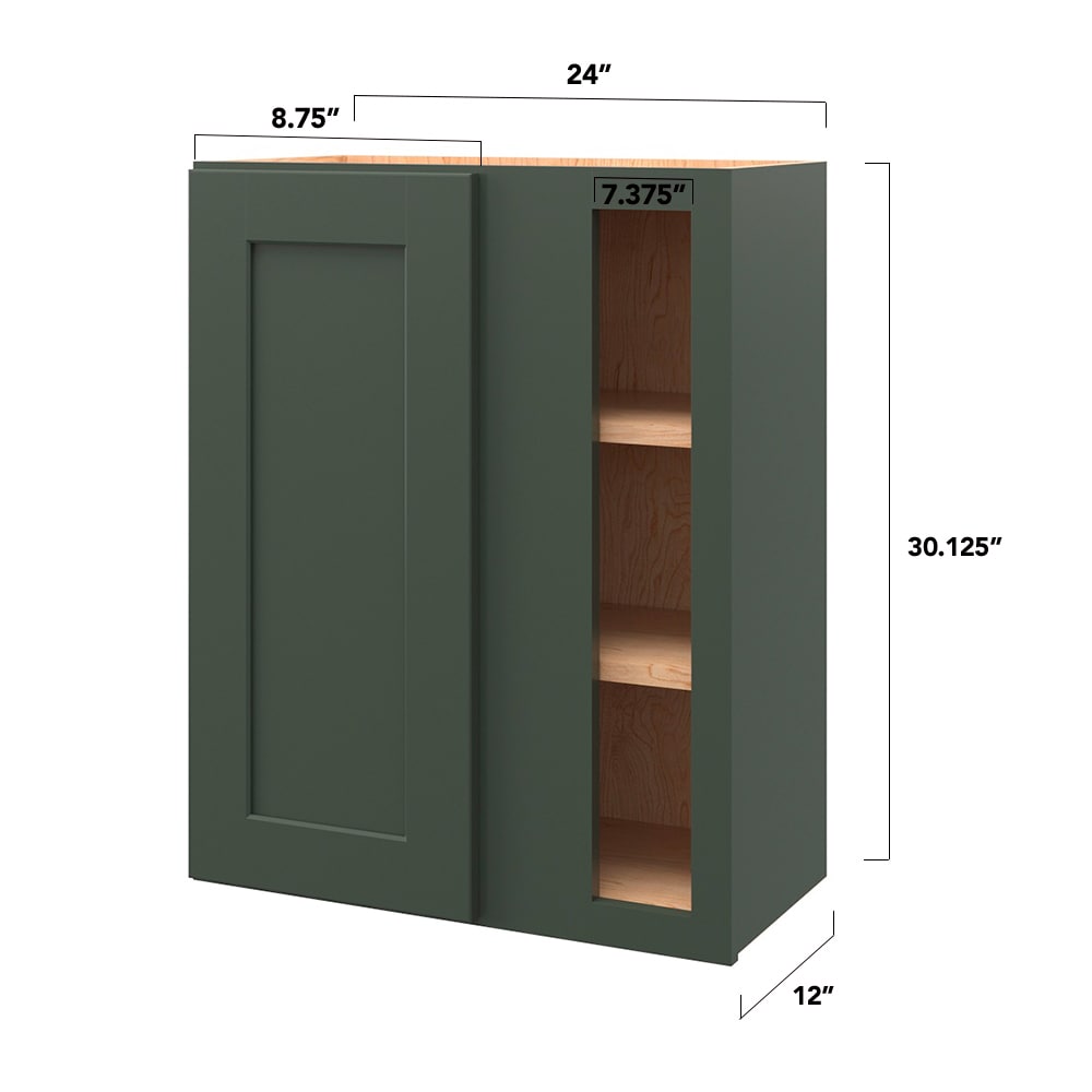 allen + roth Galway 24-in W x 30.125-in H x 12-in D Sage Blind Corner ...