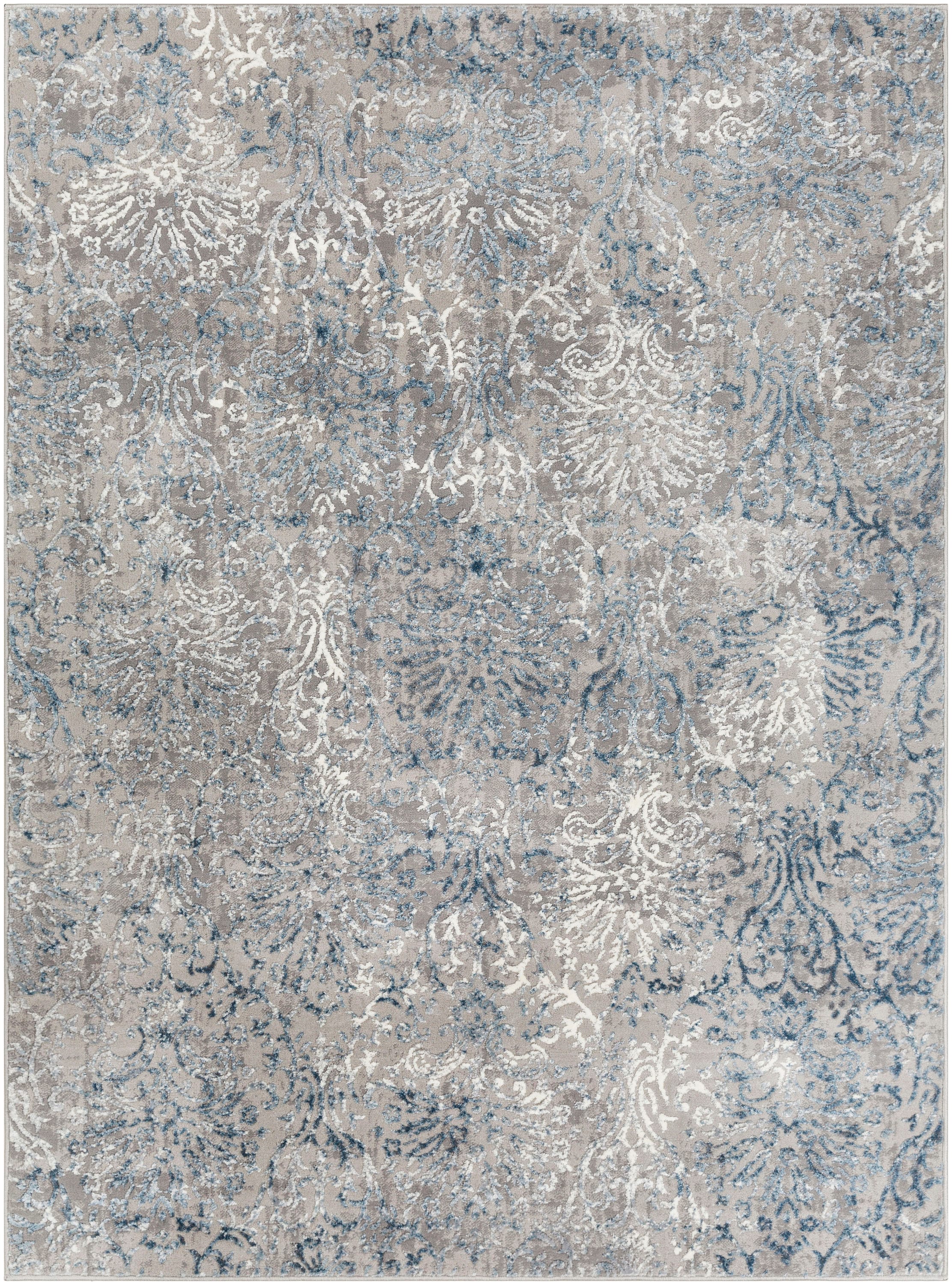 Livabliss KAT2303-710103 Katmandu 8 x 10 (ft) Polyester Navy Rectangular Indoor Medallion Oriental Area rug