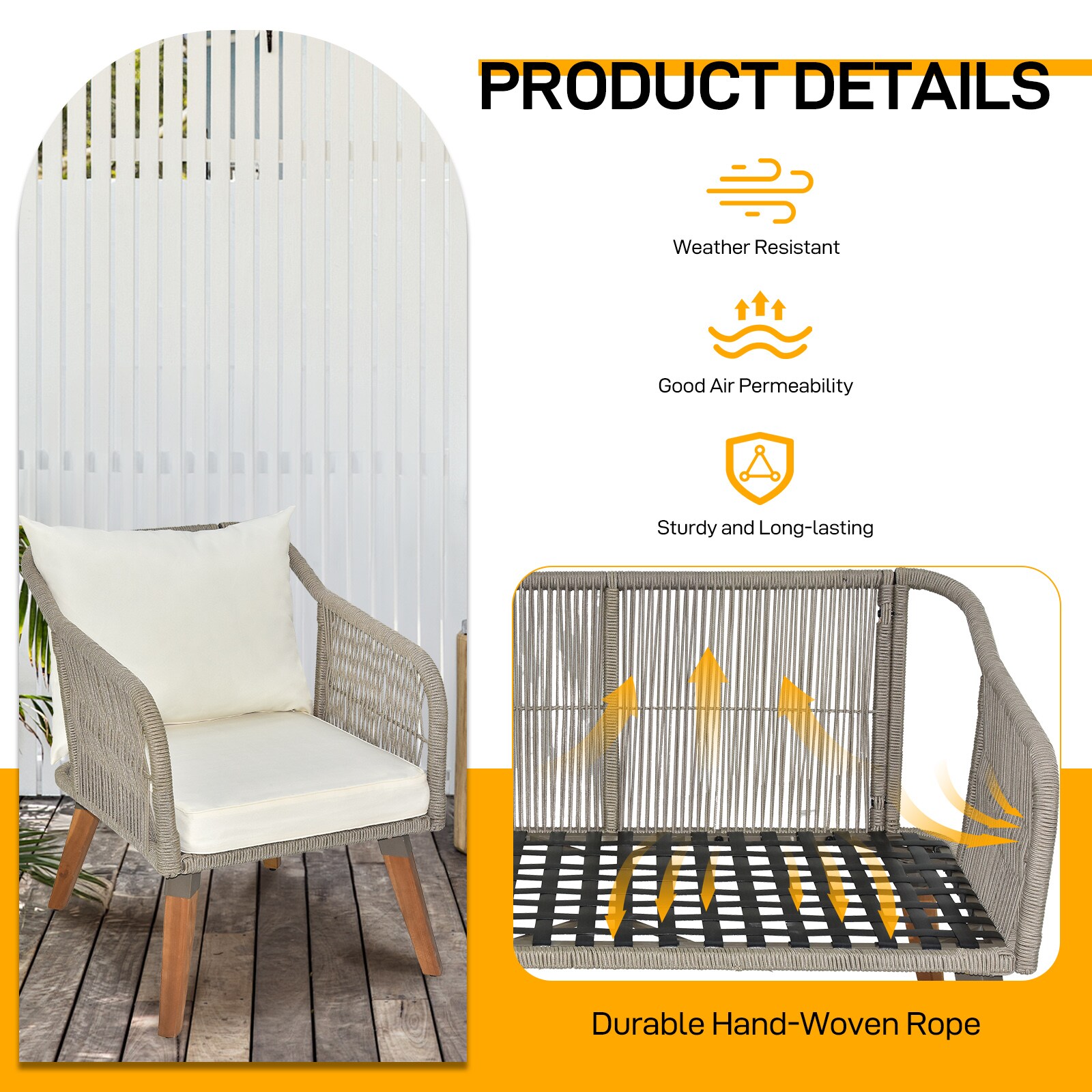 Winado LO1G56000733+734 Patio-Conversation-Sets - View #4