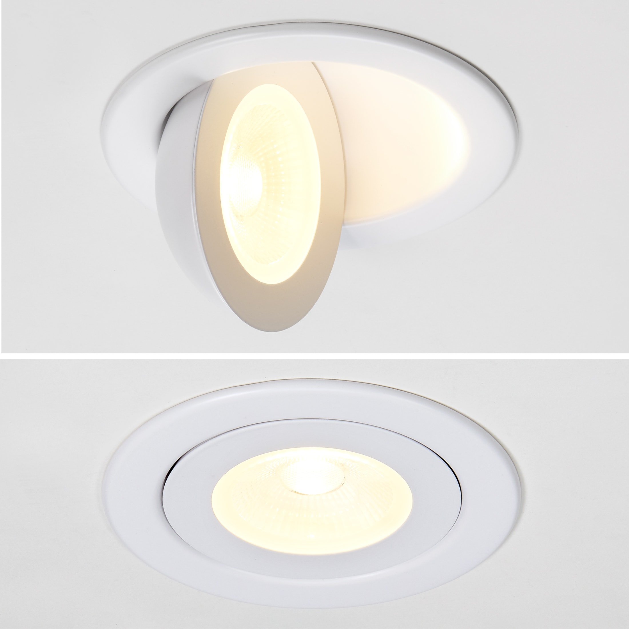 4-Inch White Aluminum Rotatable Ultra-Thin LED Downlight