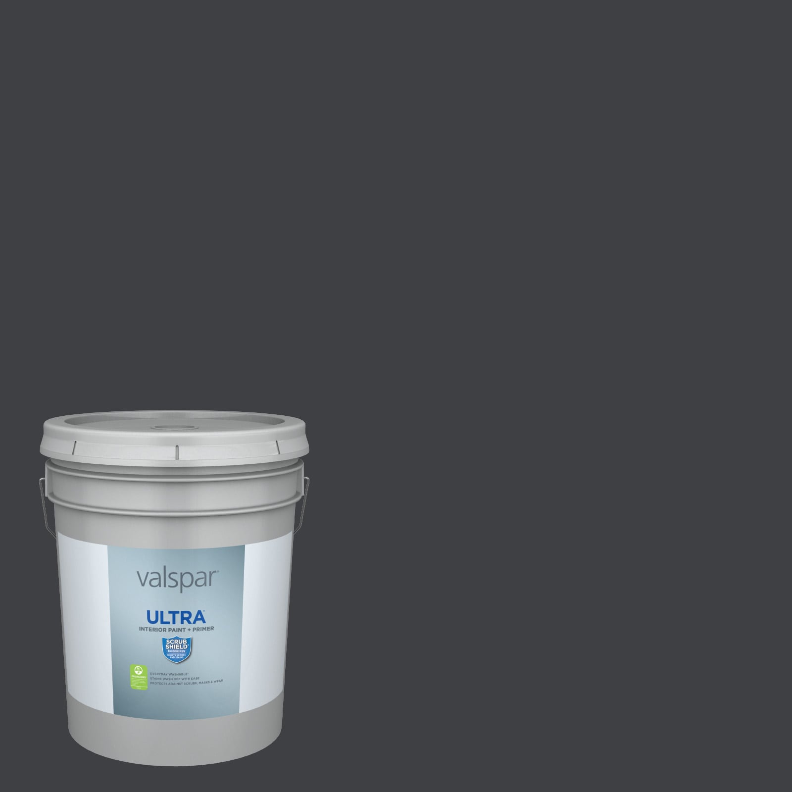 Valspar Ultra Satin Dark Kettle Black 4011-2 Latex Interior Paint ...