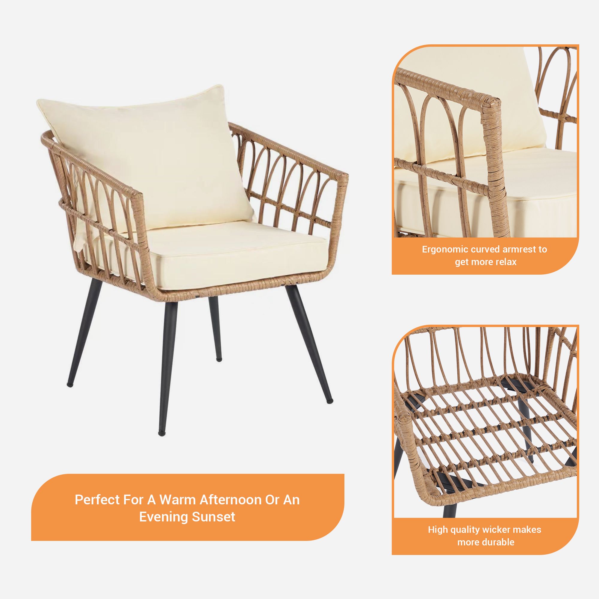SANSTAR LRS-DS71BE Patio-Conversation-Sets - View #8