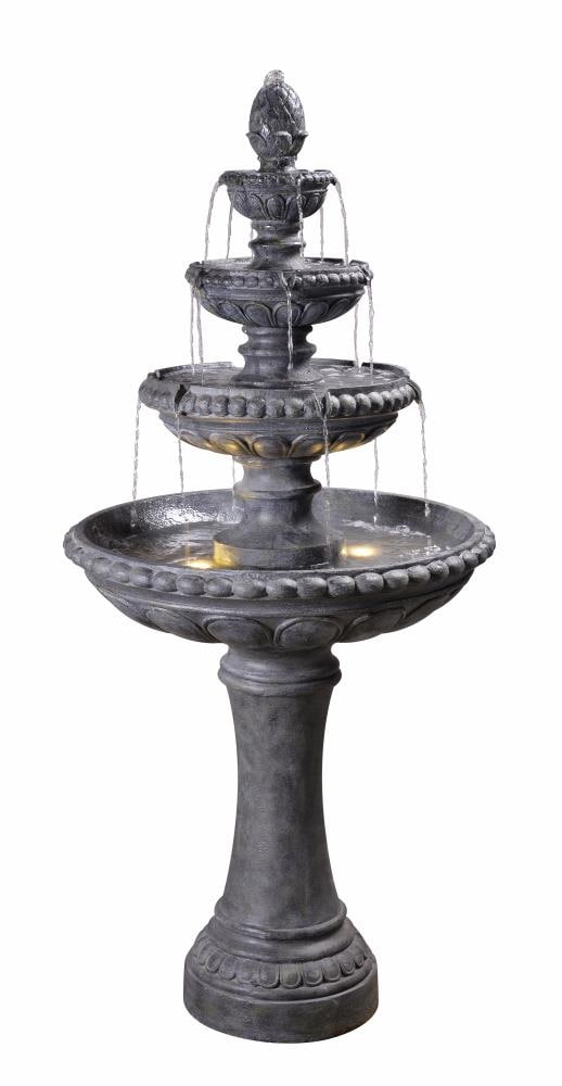 North Star Designs Sicily 65 In H Resin Tiered Fountain Outdoor Fountain In The Outdoor Fountains Department At Lowes Com