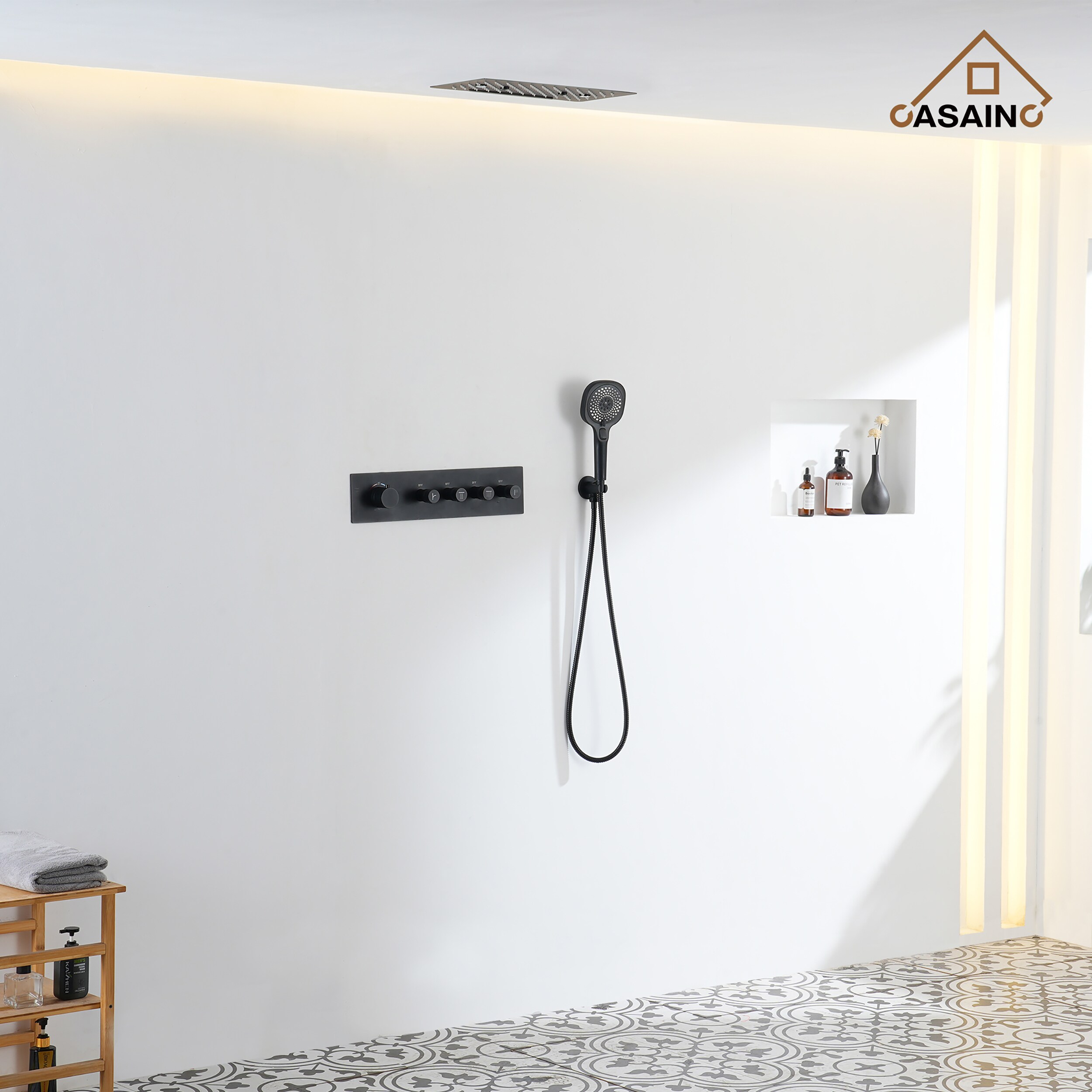 CASAINC CA-160209EB Showerhead-Bar-Panels - View #4