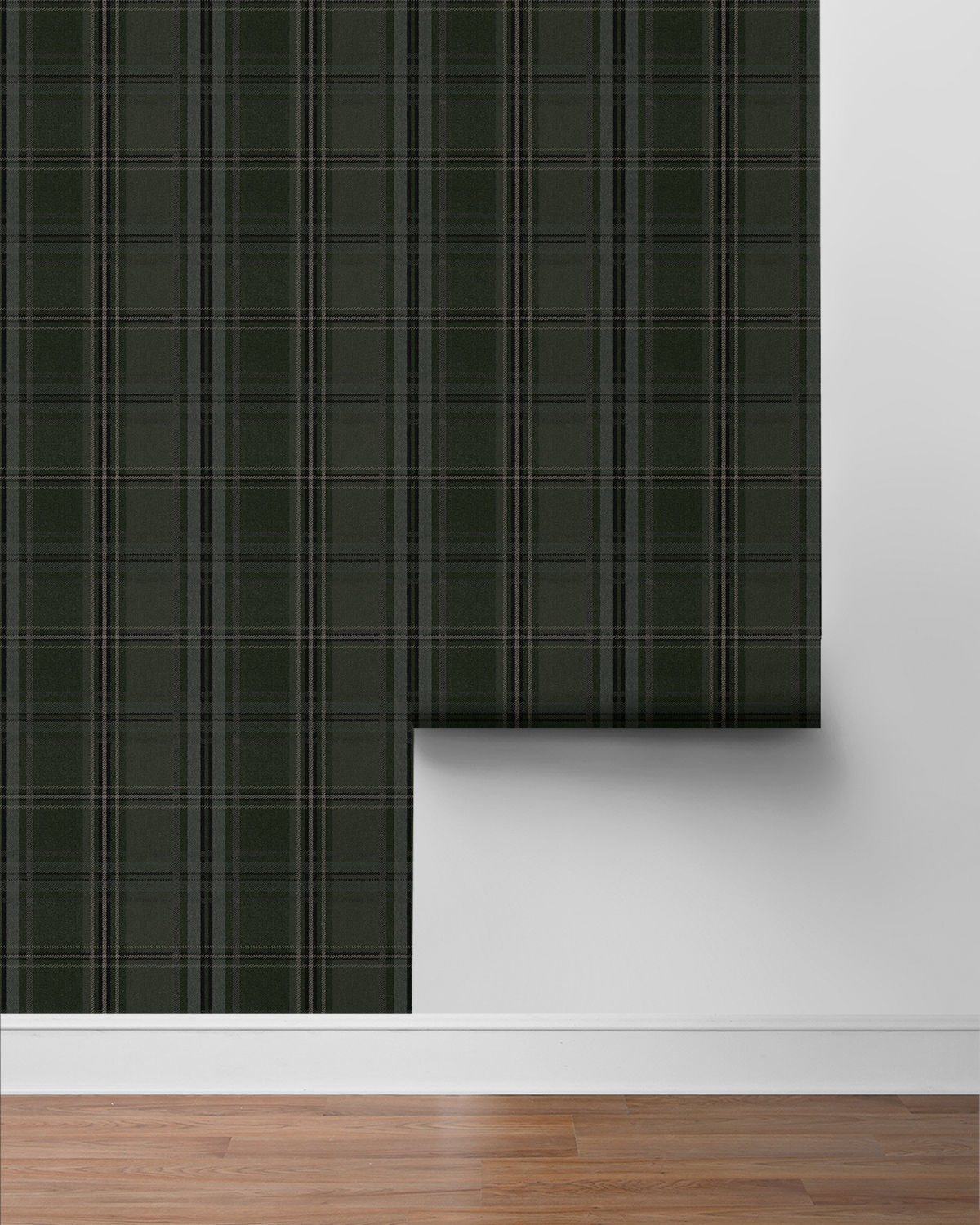 Evergreen Plaid Self-Adhesive Vinyl Wallpaper Roll