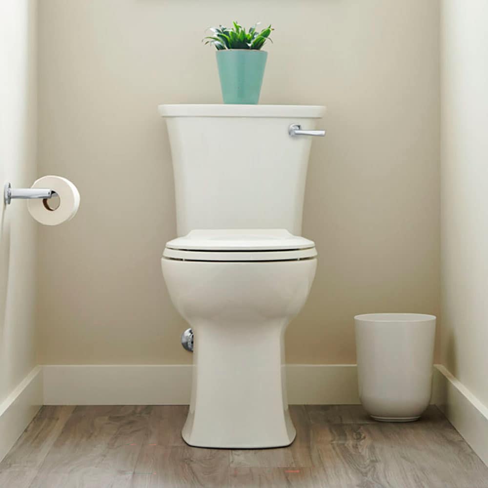 American Standard 204BA105.020 Edgemere White Round Chair height 2-piece Toilet 12-in Rough-In WaterSense 1.28 GPF
