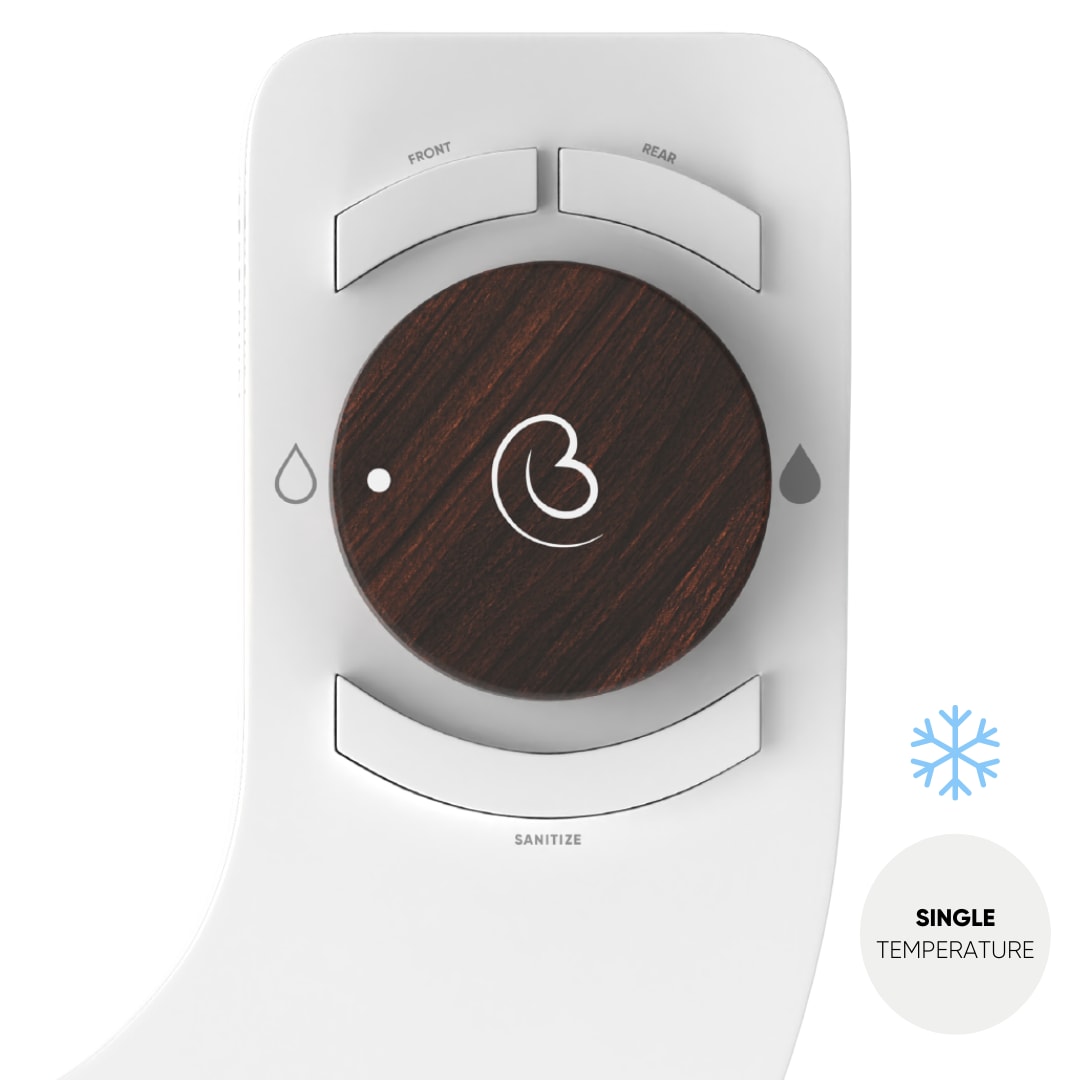 RSI Boss Bidet Revolution Non-Electric Dual Nozzle Bidet Attachment, Single Temperature, Self-Cleaning (Italian Oak)
