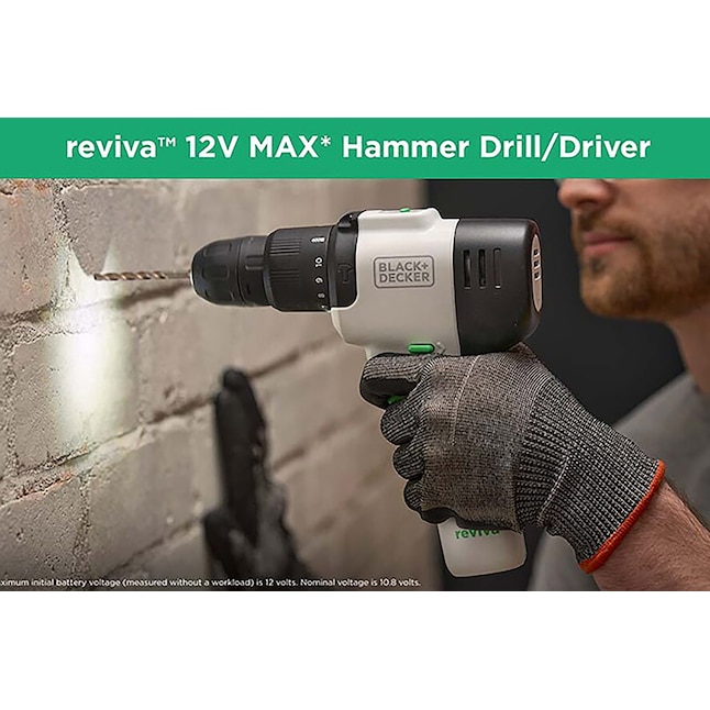 BLACK+DECKER Reviva 12V MAX* Cordless Hammer Drill with Charger