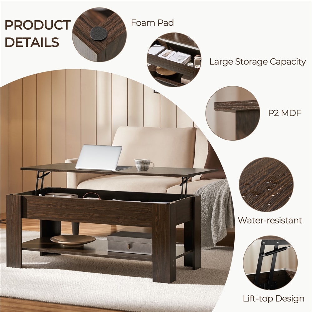 Yaheetech LSC5WG0001 Coffee-Tables - View #4