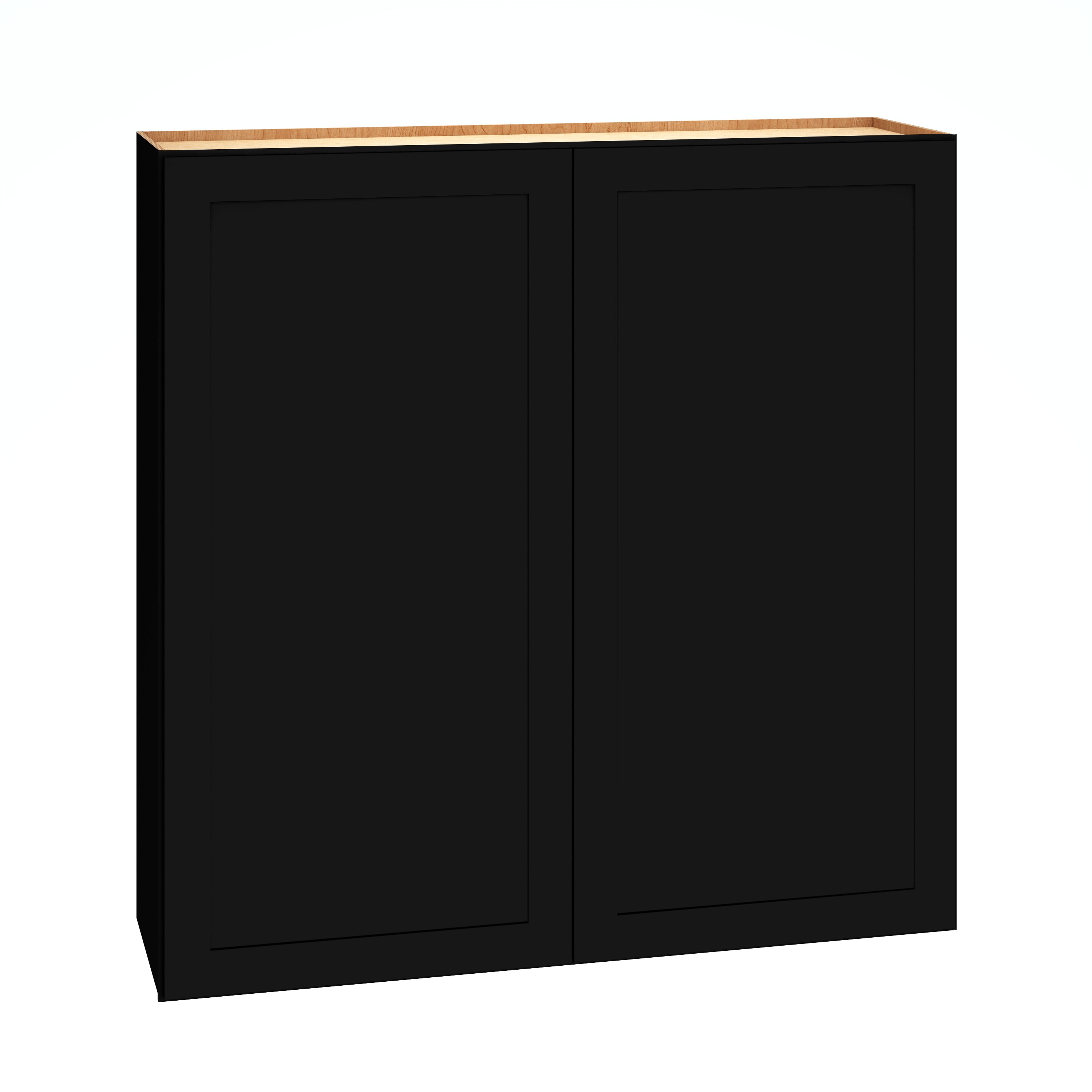 Diamond Express 61I-W4242 Jamestown 42-in W x 42-in H x 12-in D Black Wall Fully assembled Plywood Cabinet (Recessed Panel Shaker)