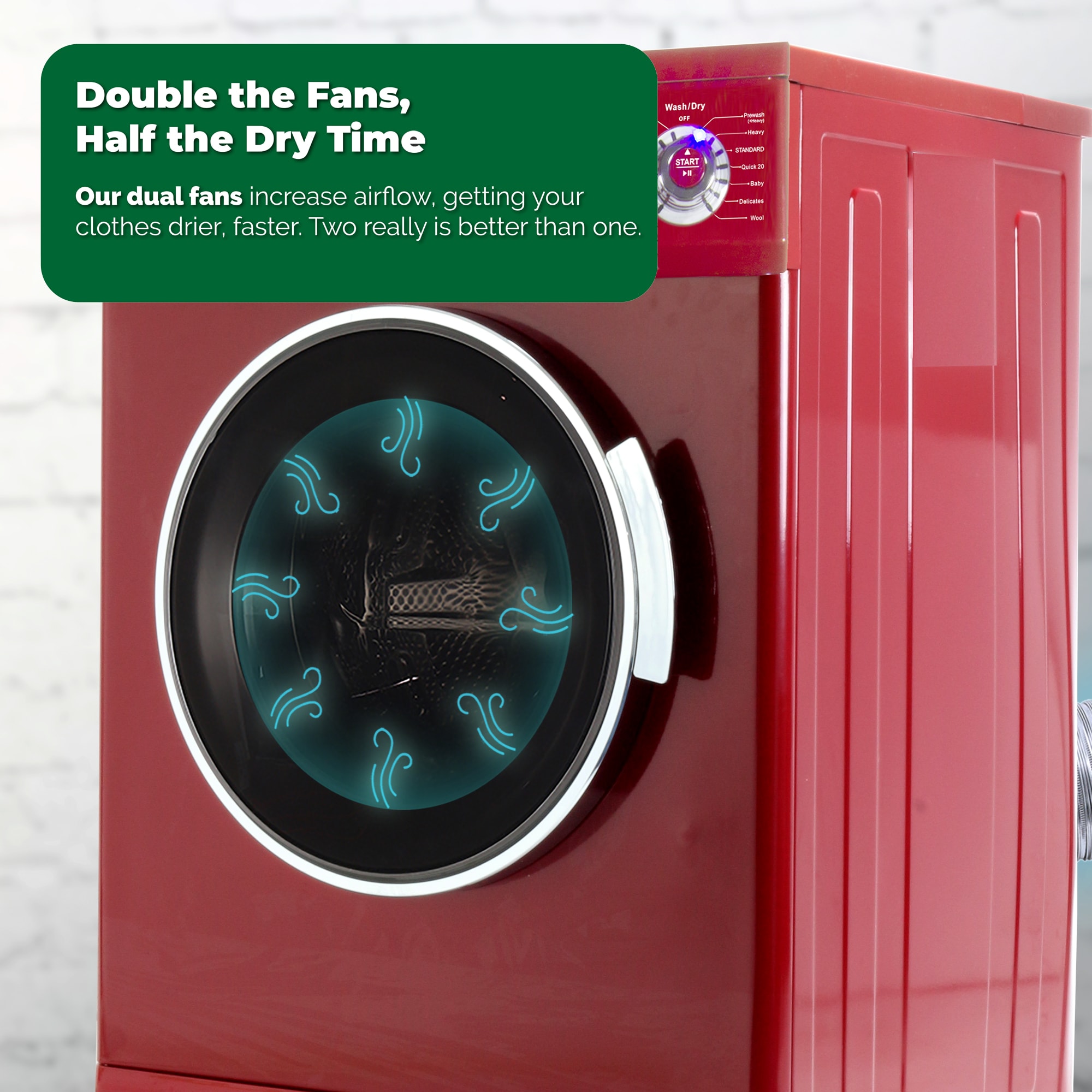 Equator Advanced Appliances EZ 4400 N MERLOT Combination-Washers-Dryers - View #10