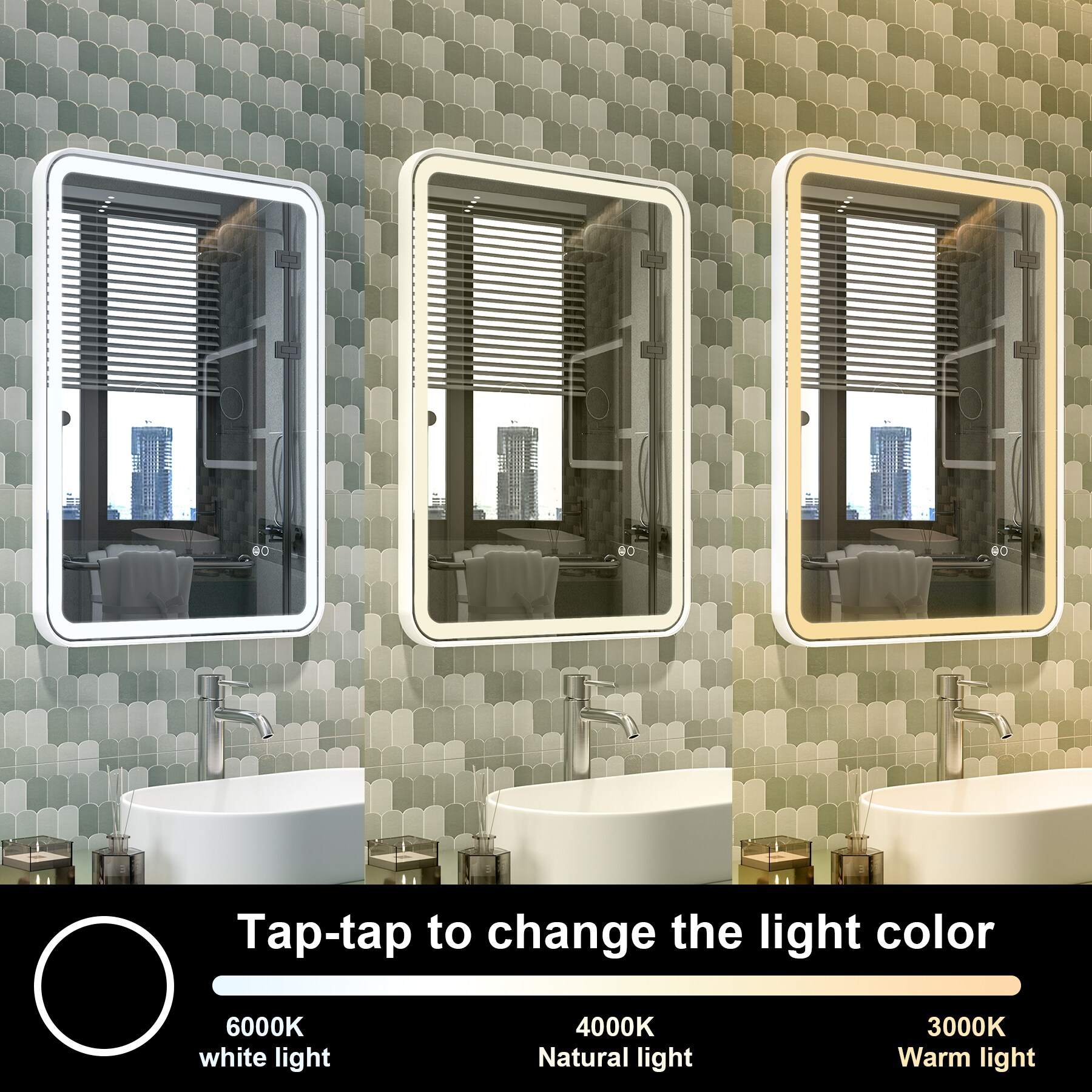 Forclover JSEX2432-BS1 Framed-Bath-Mirrors - View #4