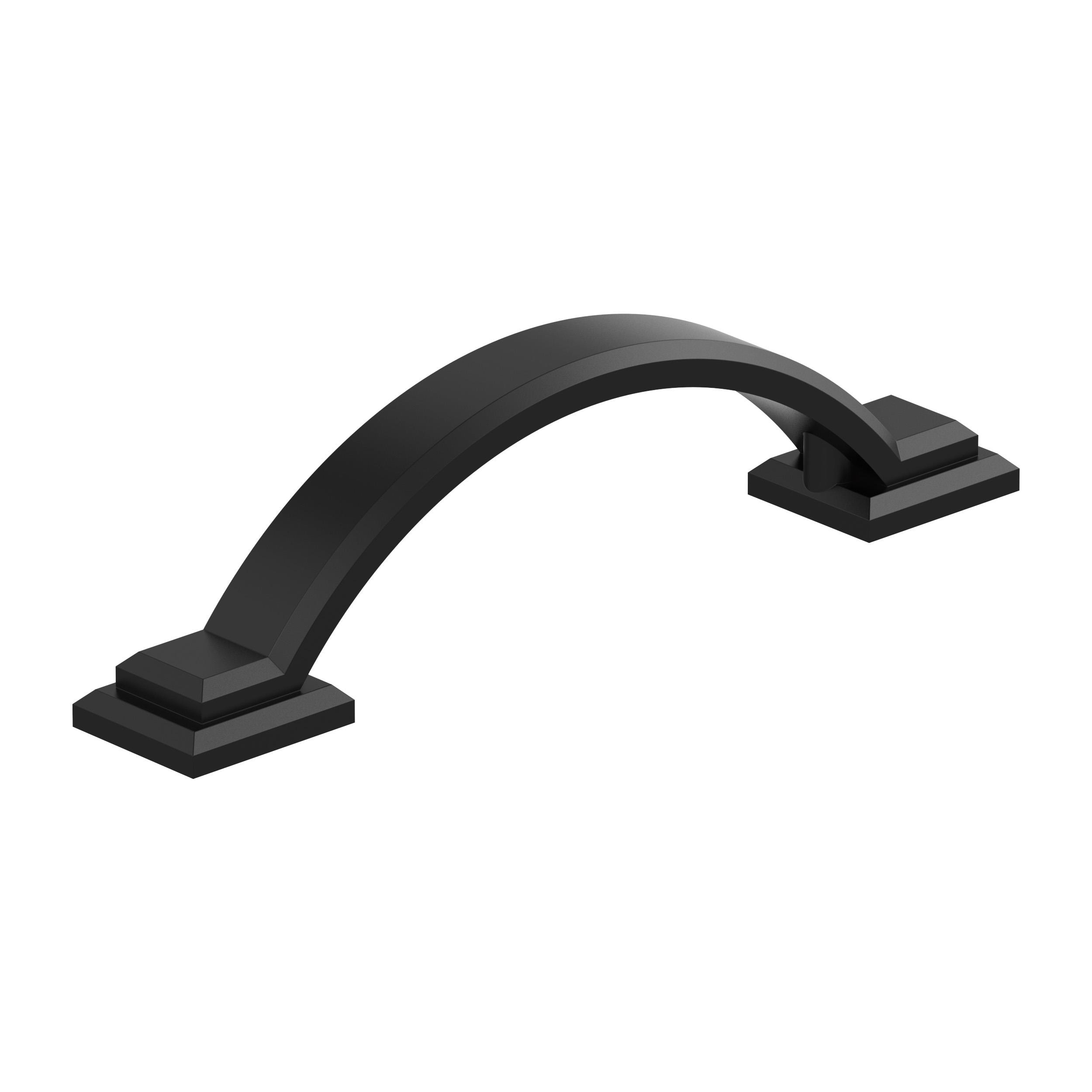 Amerock 10VMP37040MB Sheffield 3-in , 76mm Center to Center Matte Black Arch Handle 10 -Pack