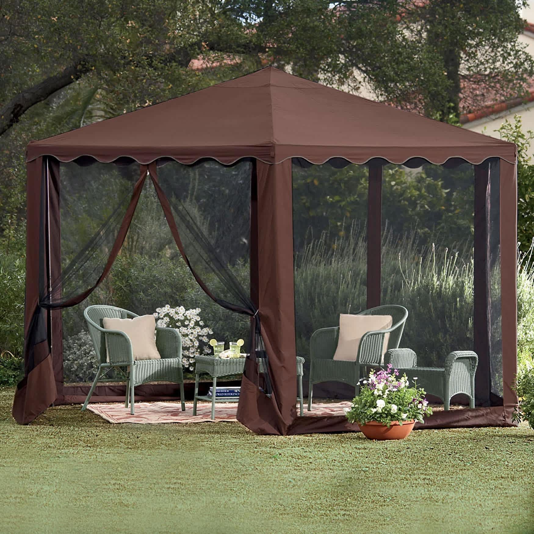 BrylaneHome 196391264548 Wood-Resin-Gazebos - View #2