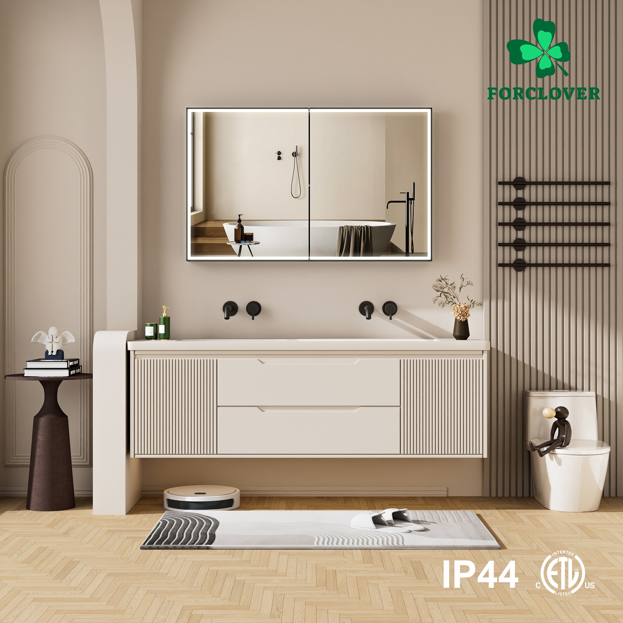 Forclover MF03ZC-BK4830 Bathroom-Medicine-Cabinets - View #17