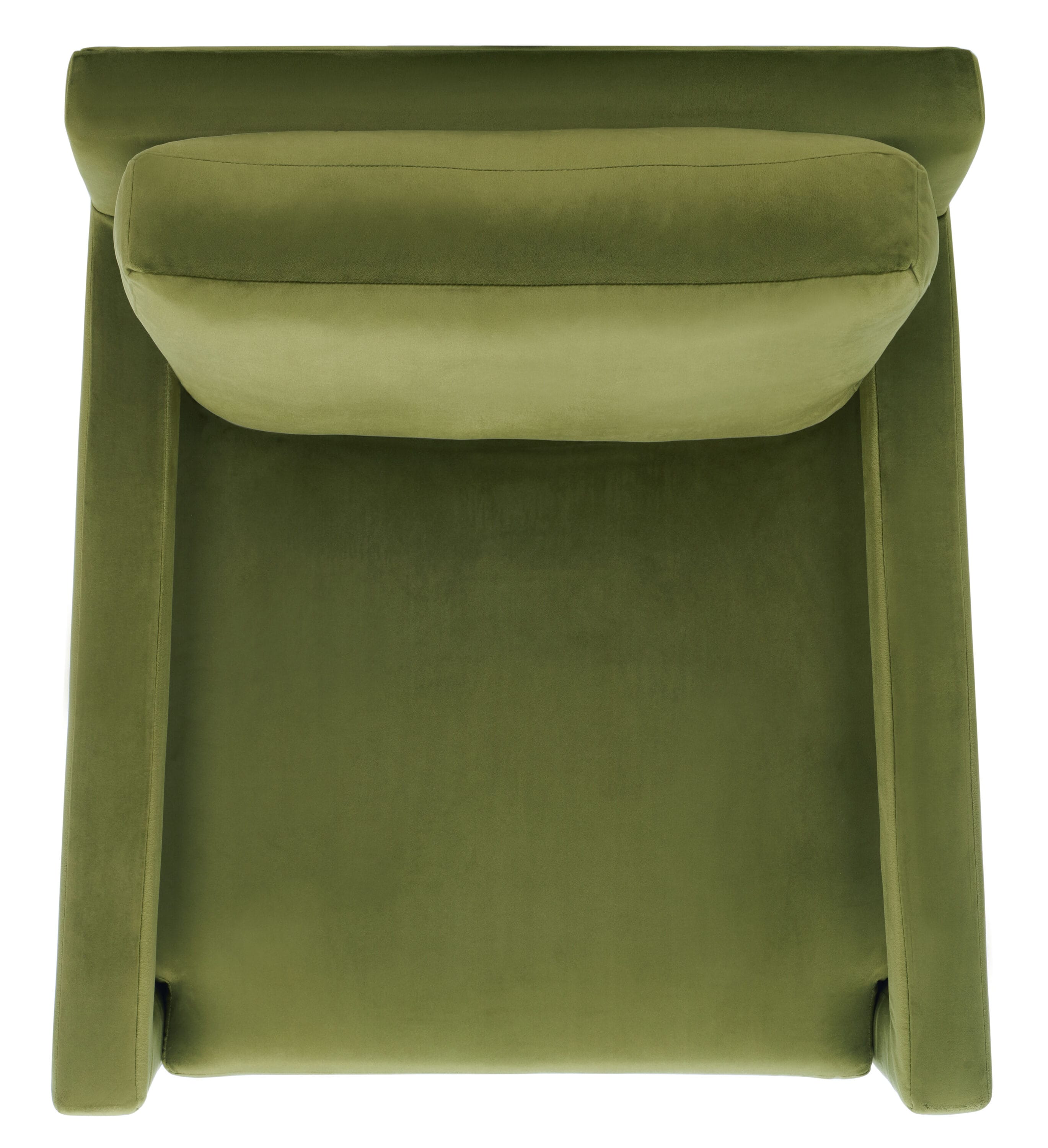 Safavieh Accent Chair Collection Modern Olive Green Velvet Accent Chair in  the Chairs department at