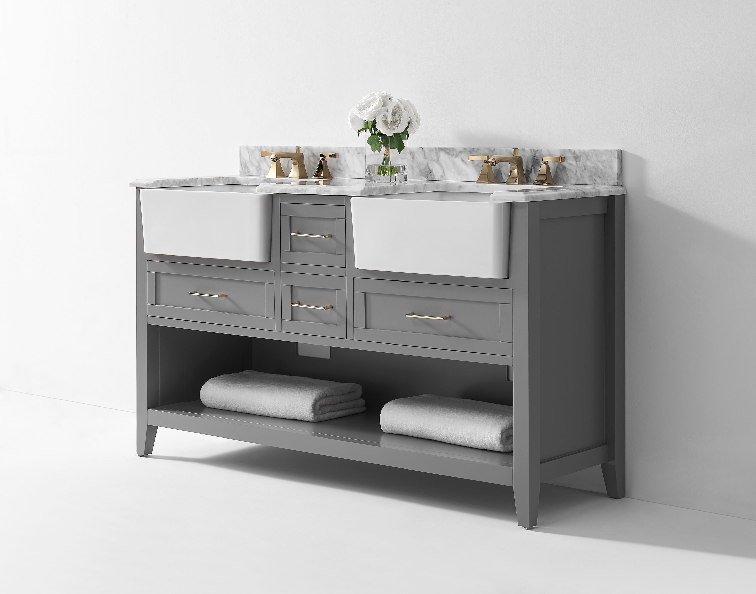 Ancerre Designs VTS-HAYLEY-60-SCG-CW Bath-Vanity-Combo - View #16