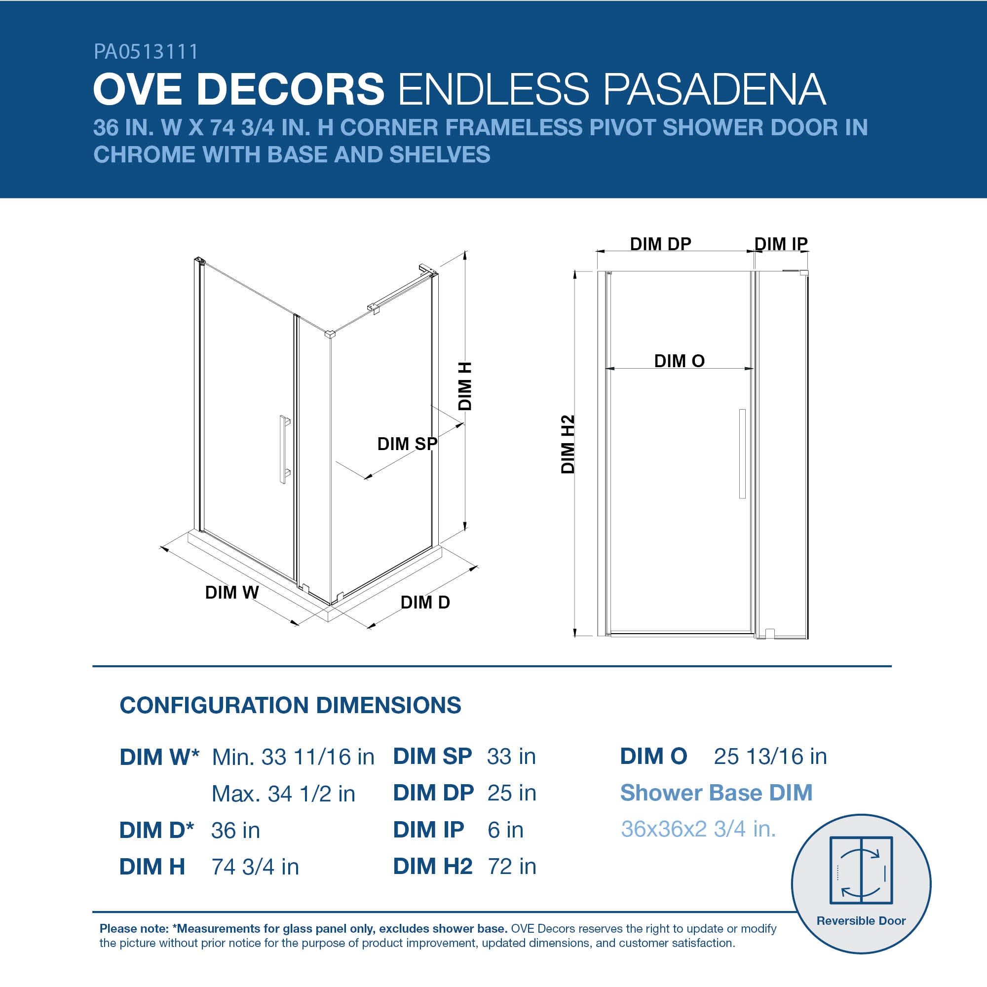 OVE Decors 828796066884 Alcove-Shower-Kit - View #2
