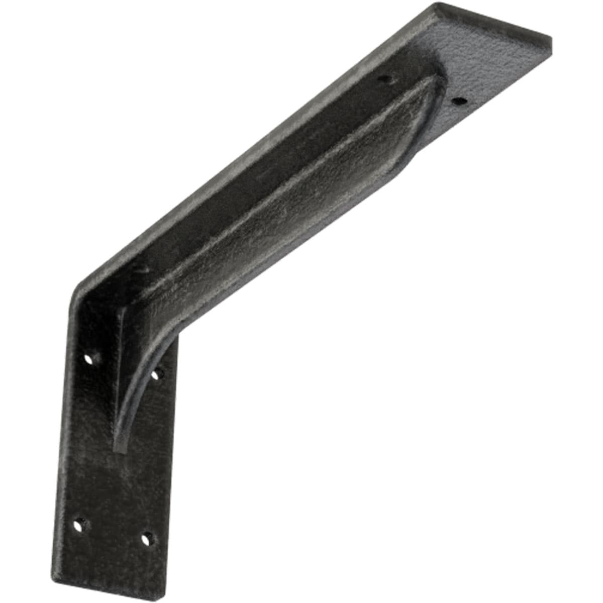 Ekena Millwork BKTM02X12X05EBASV Embrey 12-in x 2-in x 5.25-in Gray Steel Countertop support bracket