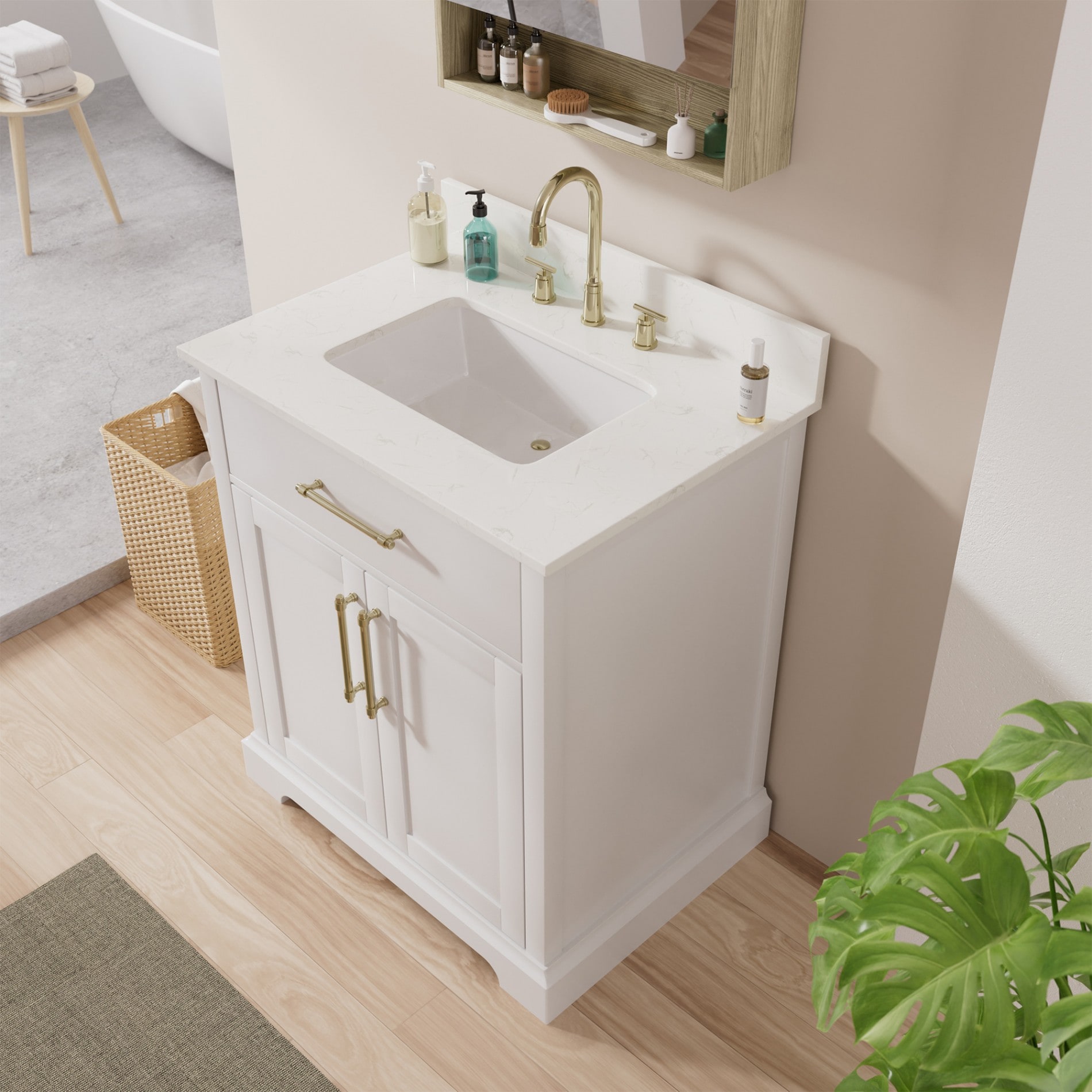 Serwall 30STD-WH Bath-Vanity-Combo - View #3