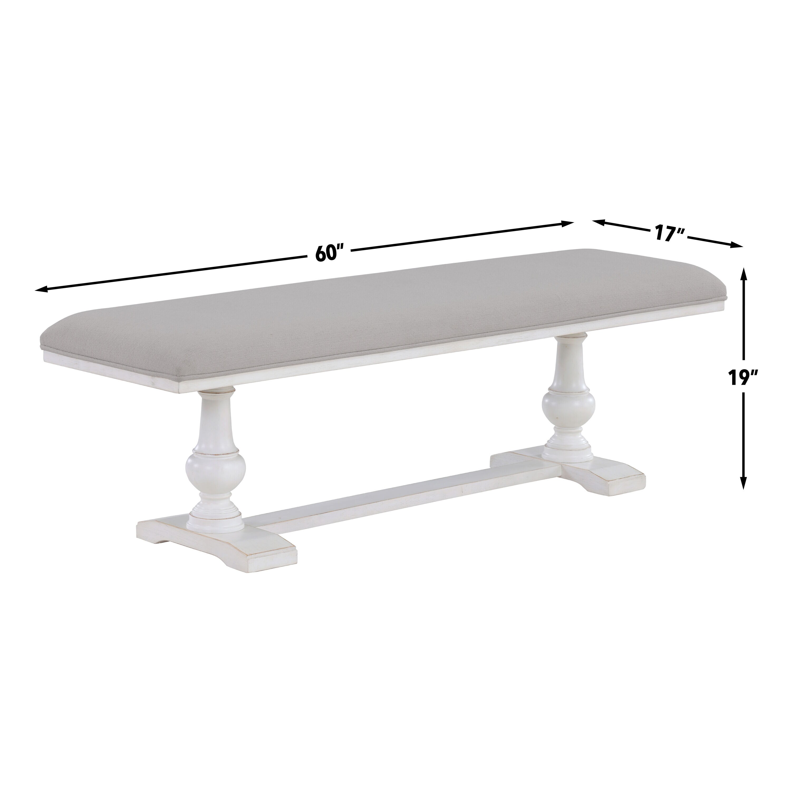 Steve Silver WAR500WBN Dining-Benches - View #5