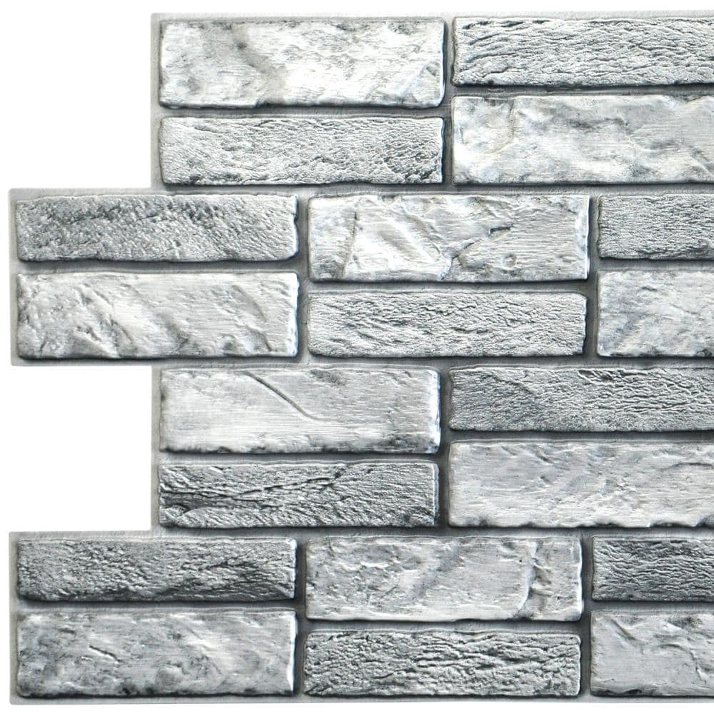 Dundee Deco TP10019926 38-in x 18-in Embossed Paintable PVC Abstract Wall Panel ( 4.9-sq ft )