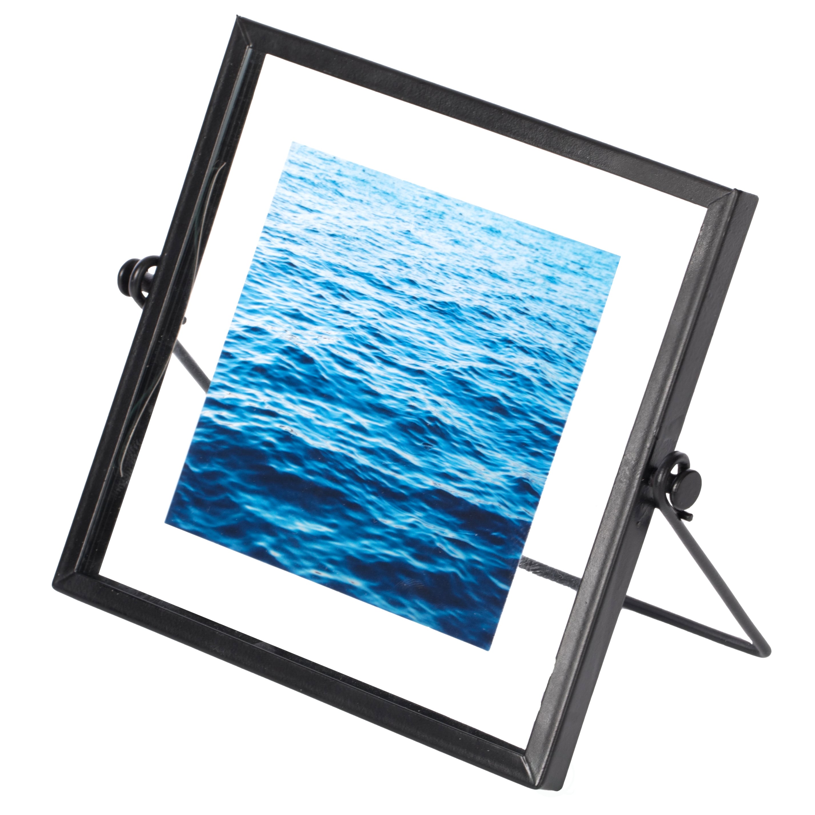 FABULAXE QI004066.BK.S Black Metal ( 4-in x 4-in ) Picture frame