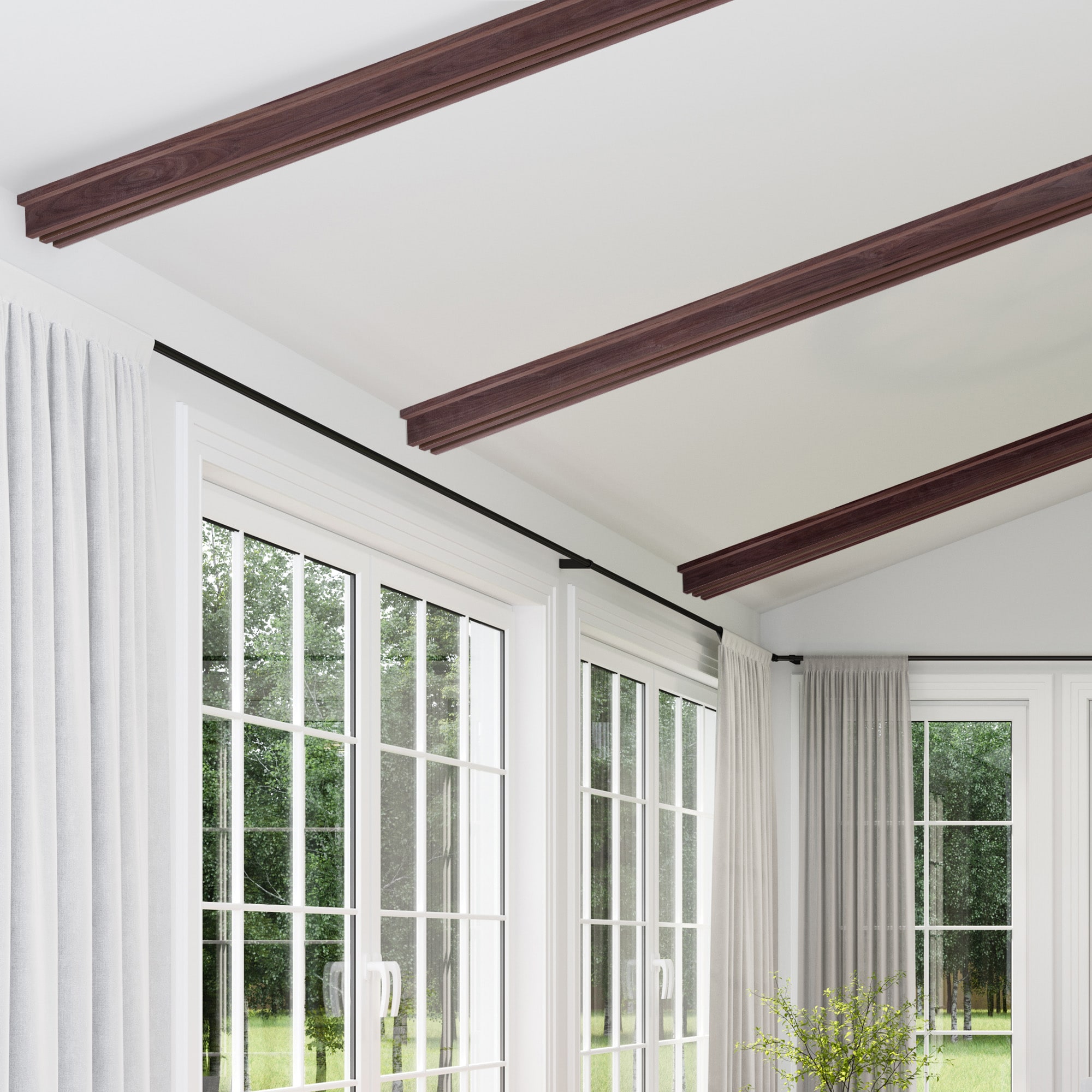 Ornamental Mouldings BEAMNAT03-92WLN5X3 Faux-Beams - View #2