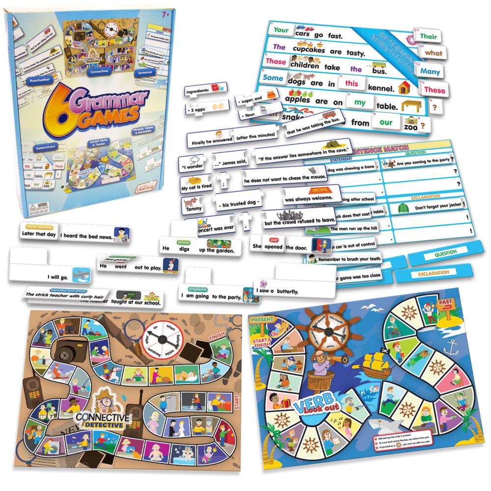 Junior Learning JRL412 6 Grammar Games (Backgammon)