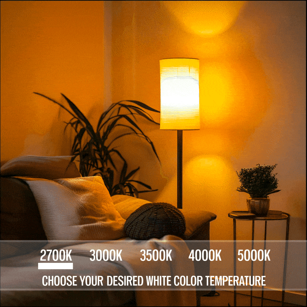 Govee Wi-Fi 800LM RGBWW LED Bulb 4 Pack 60 -Watt EQ A19 Multicolor E26 Dimmable Smart LED General purpose Light Bulb 4 -Pack