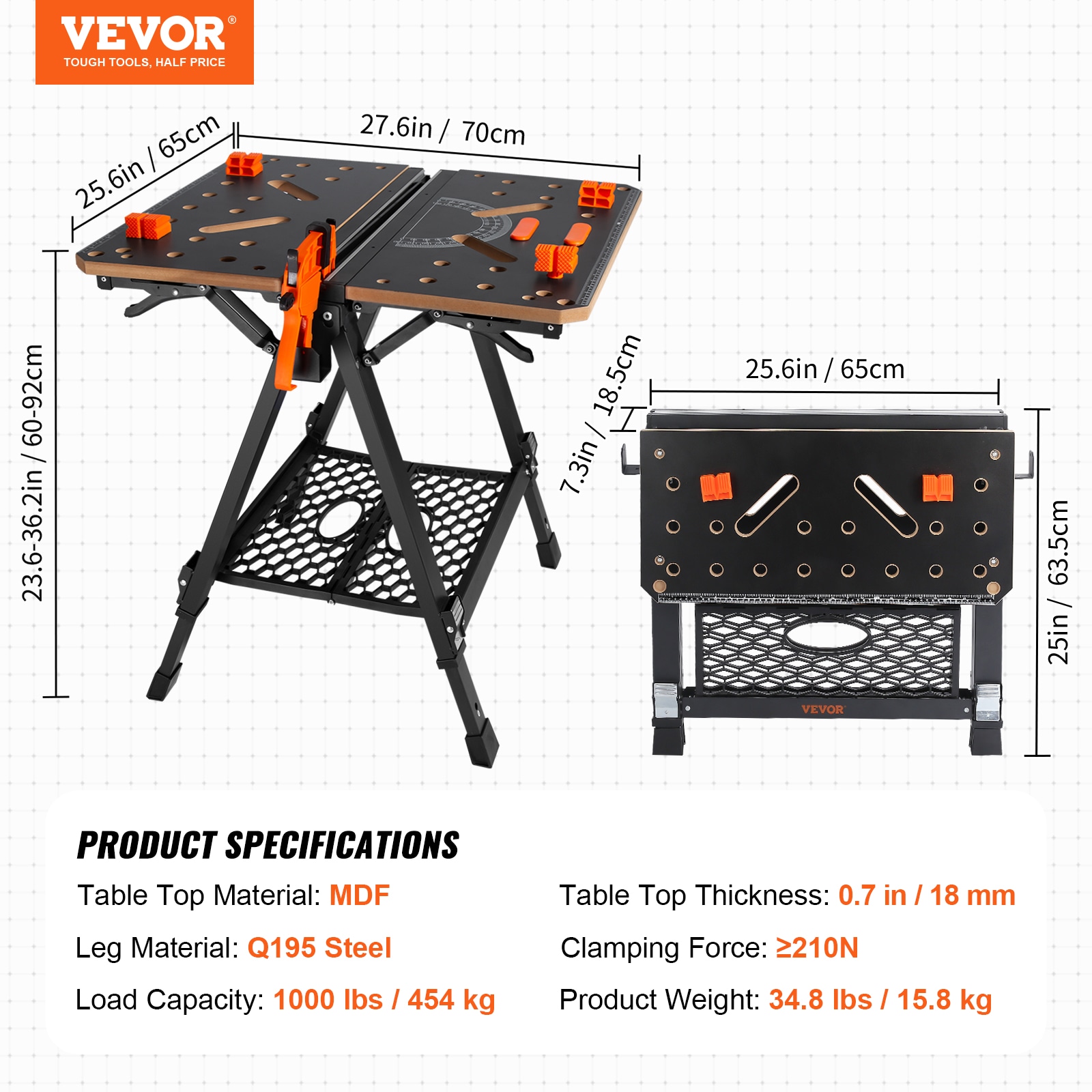 VEVOR B454KG70X65CM9NVGV0 m100710 - View #8