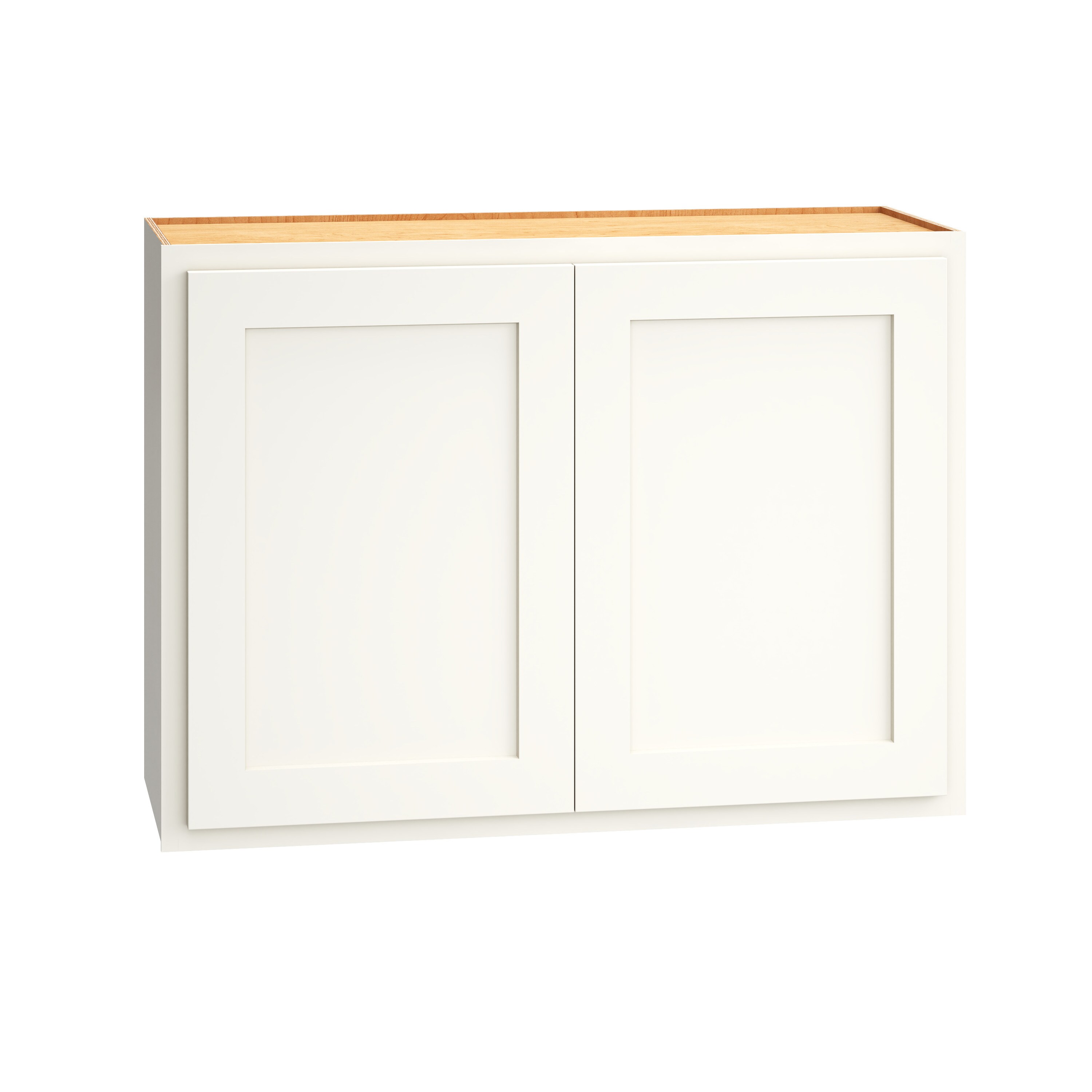 Diamond Express 321 W3324 Jamestown 33-in W x 24-in H x 12-in D White Partial Overlay Wall Fully assembled Plywood Cabinet (Recessed Panel Shaker)