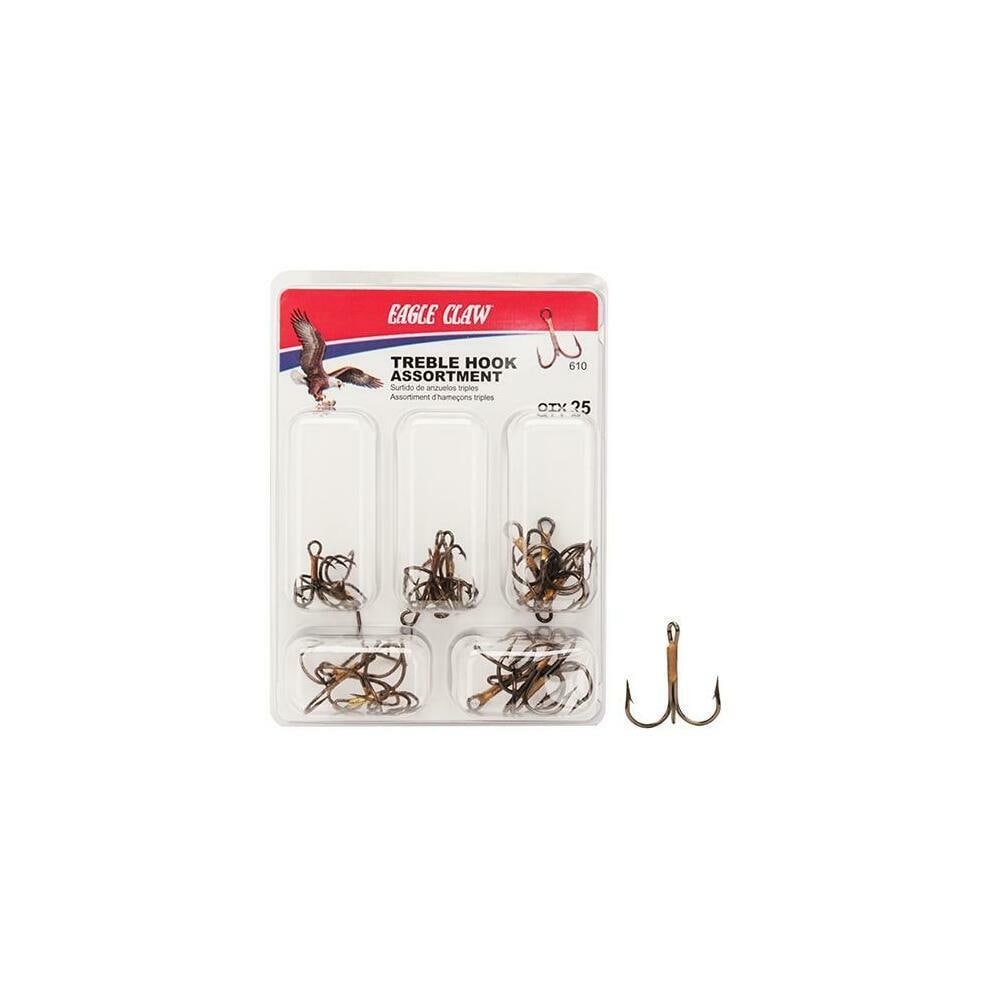 Eagle Claw Eagle Claw 610H Hook Assortment- Treble at