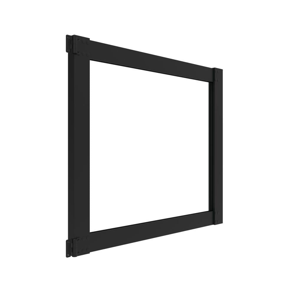 Freedom Artisan 46-1/2-in L x 40-in H Matte Black Aluminum Deck Railing Gate (Assembly Required)