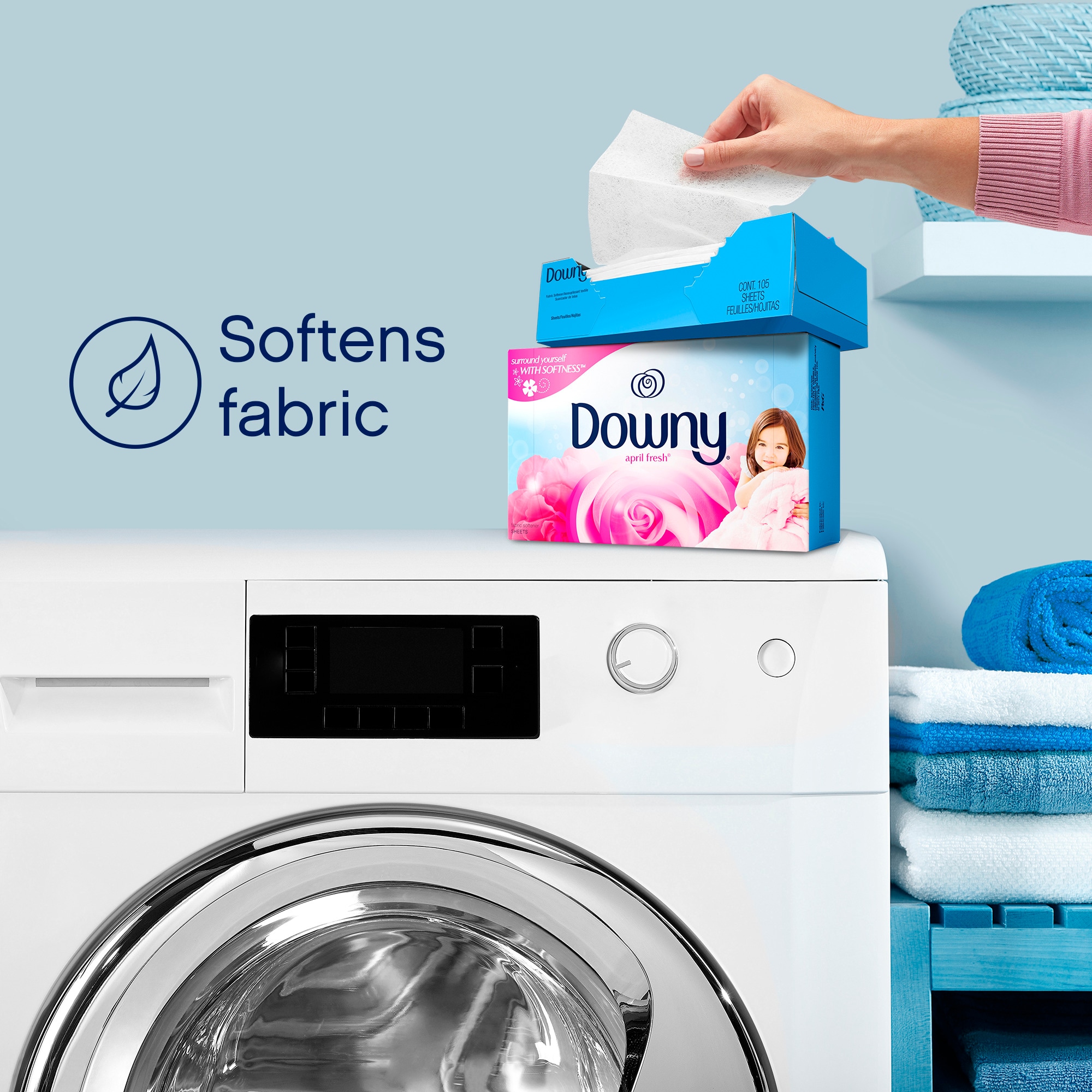 Downy 240-Count Softener Dryer Sheet in the Fabric Softeners department at Lowes.com