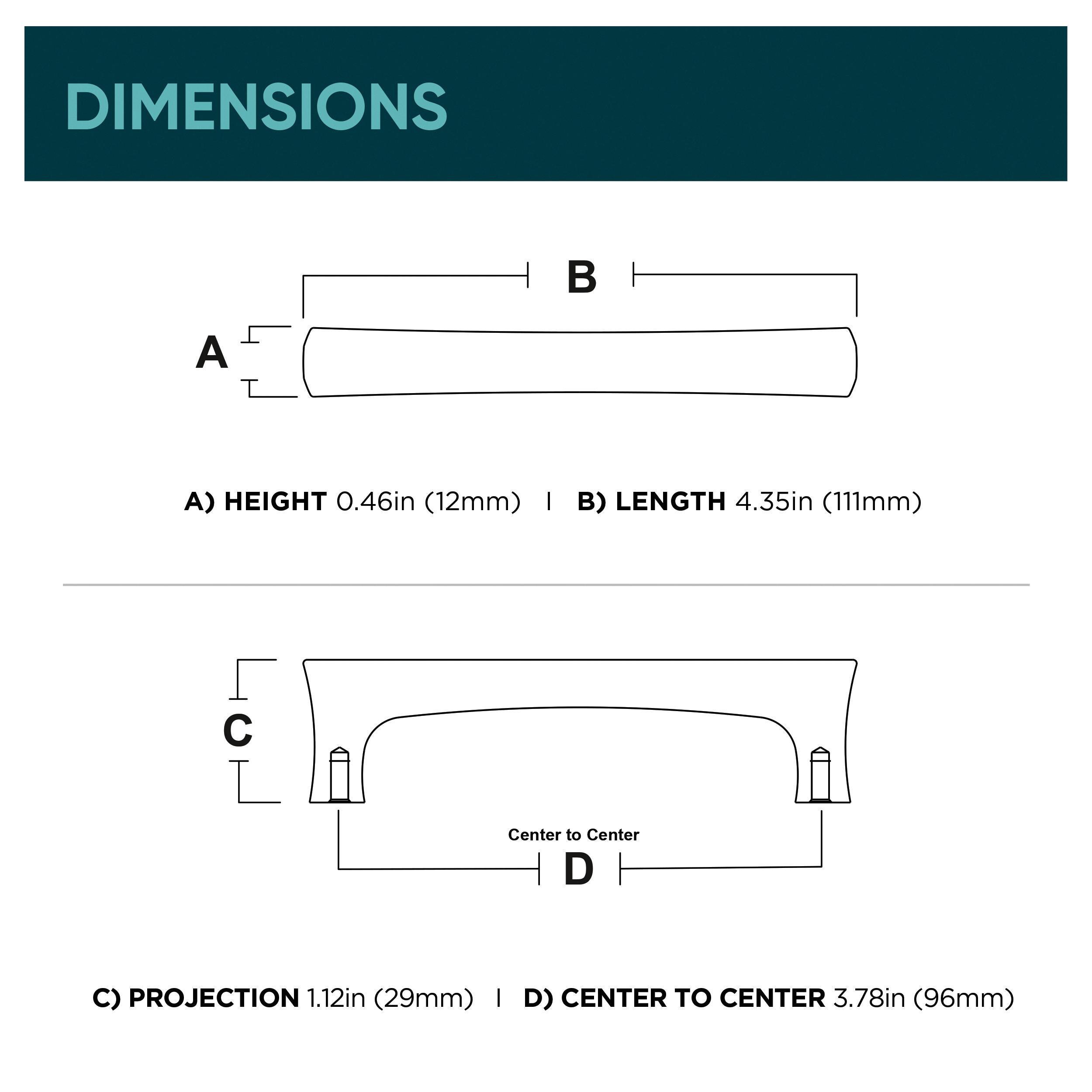 Origin 21 P48192W-FB-CP Cabinet-Pulls - View #6