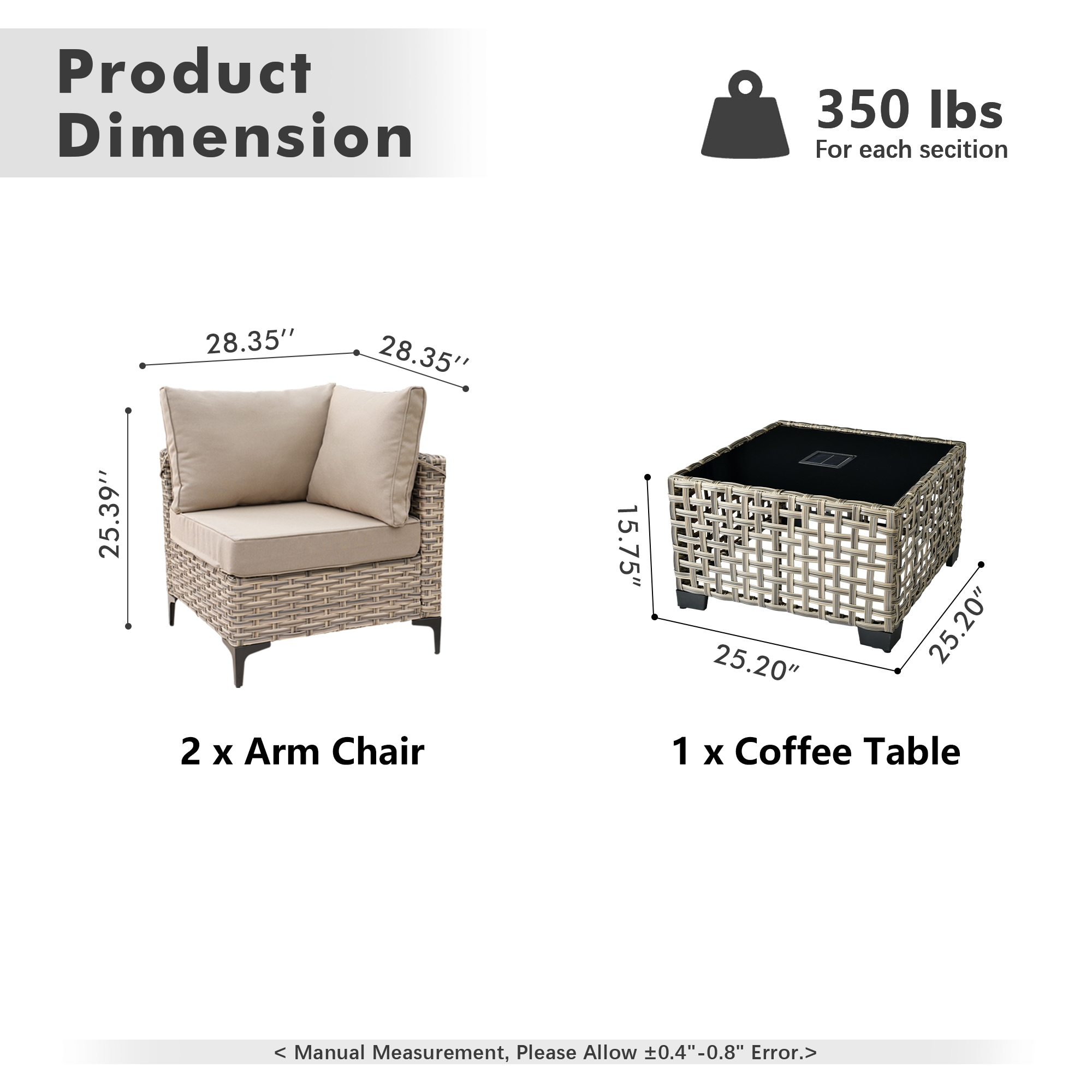 ALTRIGUS 6L-SKT600-1-AL Patio-Conversation-Sets - View #3