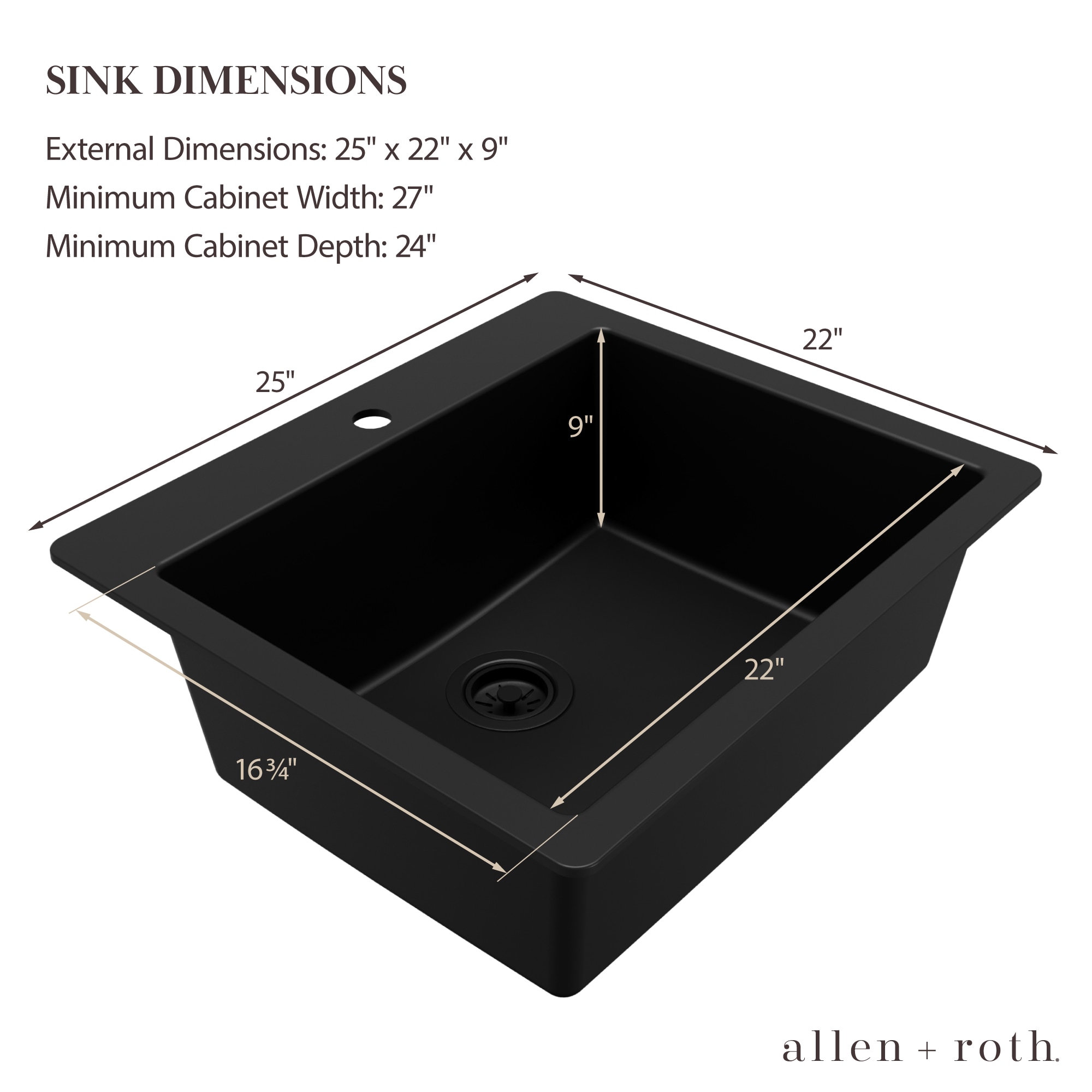 allen + roth GT1020BLK Kitchen-Sinks - View #4