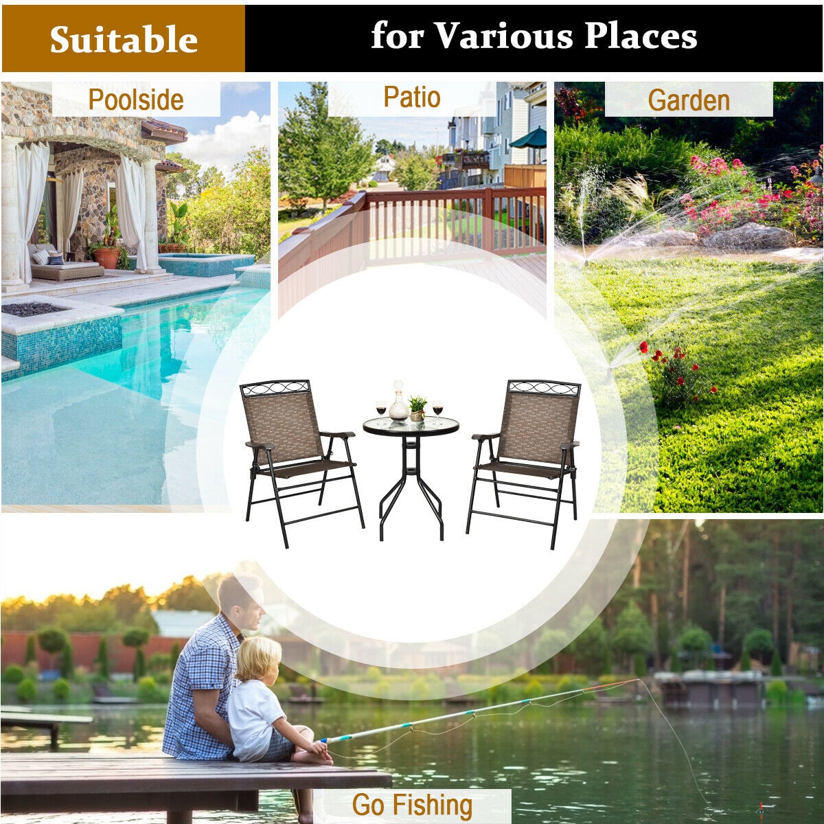 Forclover HYFE-3499LS Patio-Dining-Sets - View #9