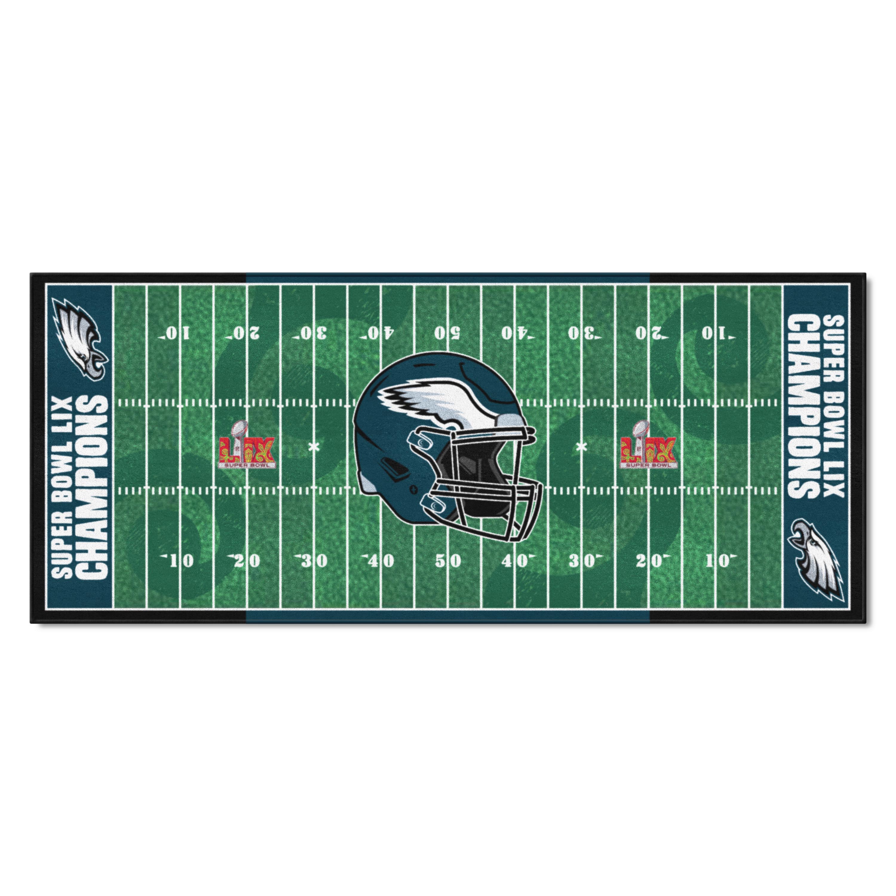 FANMATS 46235 3 x 6 (ft) Nylon Green Rectangular Indoor Runner rug